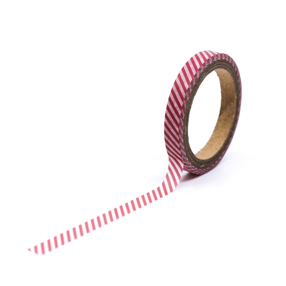 Slim striped washi tape for bullet journaling and gift wrapping