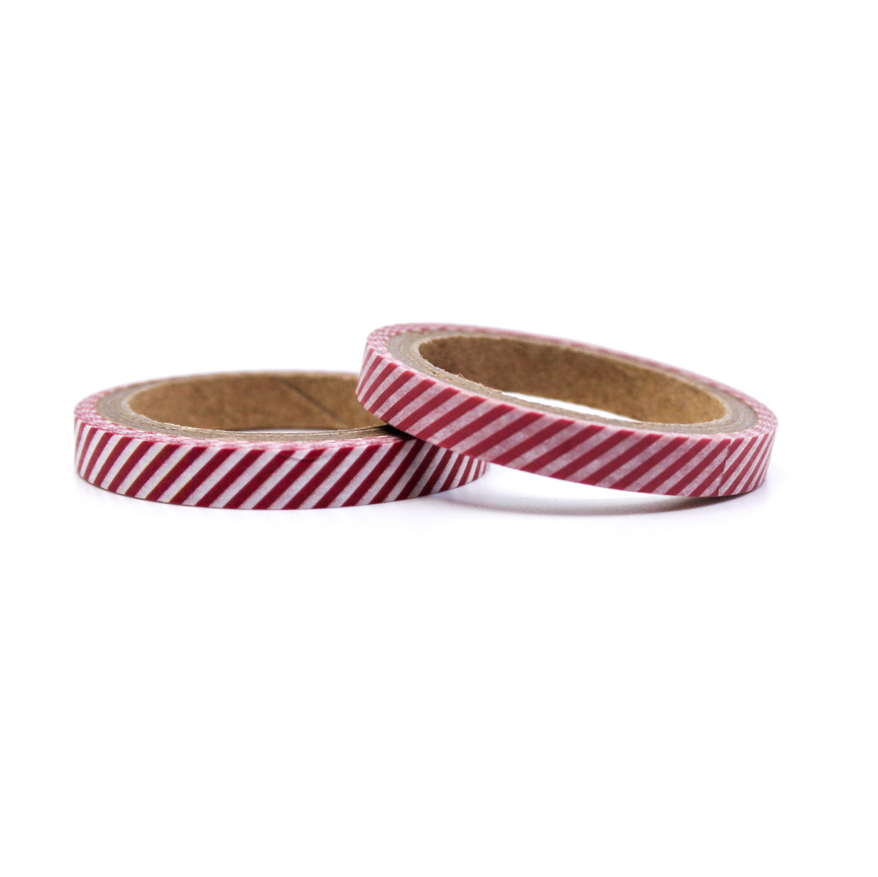 Festive red and white Christmas washi tape for decorating