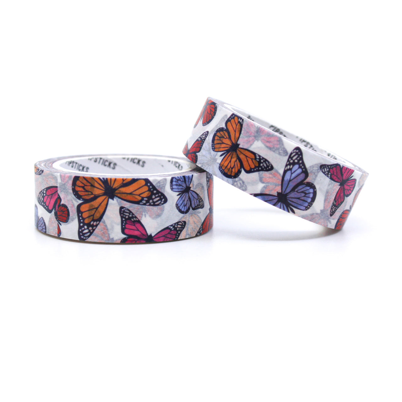 Classic Butterfly Washi Tape: A timeless design featuring delicate butterflies, perfect for adding a touch of elegance to your crafts, journals, and planners. This tape is from Pipsticks and sold at BBB Supplies Craft Shop.