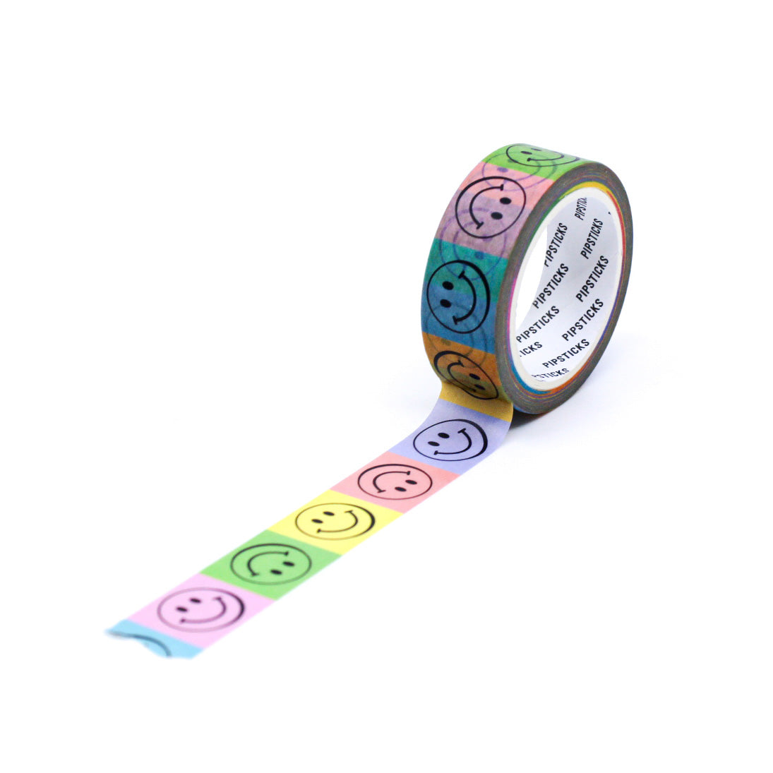 This Color Block Smiley Face Washi Tape is a vibrant and cheerful addition to your crafting supplies. Featuring a playful design of colorful smiling faces arranged in a bold color block pattern, this washi tape adds a touch of fun and positivity to your planners, journals, and scrapbooks.
