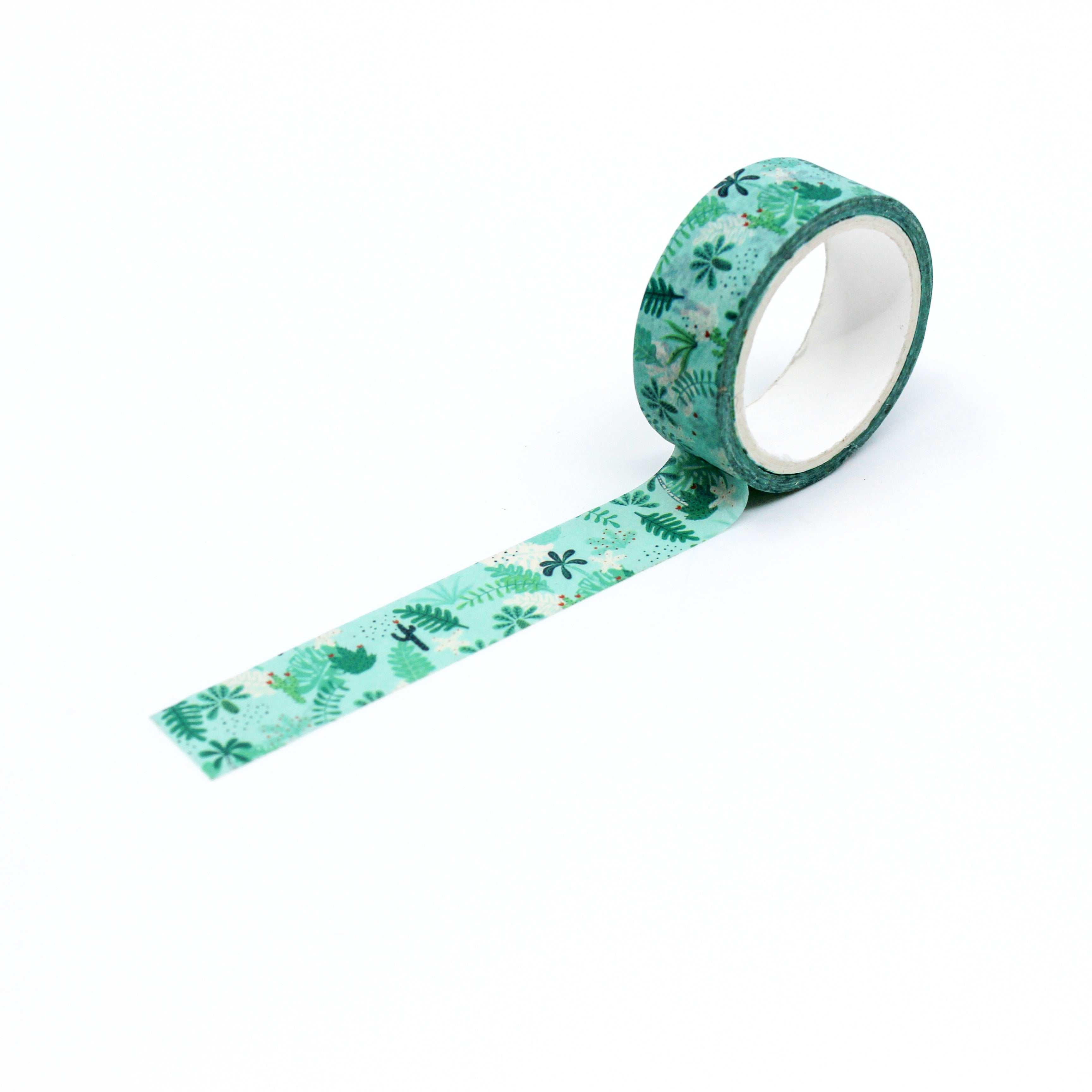 Brighten your crafts with our Colorful Cactus & Succulent Leaves Washi Tape, featuring a playful array of cacti and succulent illustrations. Ideal for adding a lively and botanical touch to your projects. This tape is sold at BBB Supplies Craft Shop.