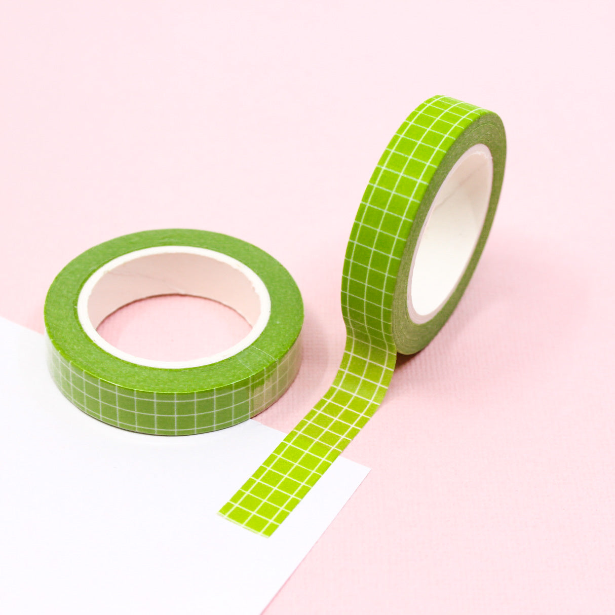This green narrow grid tape is functional and decorative, making it a must have for any planner, journal or calendar. These tapes are sold at BBB Supplies Craft Shop.
