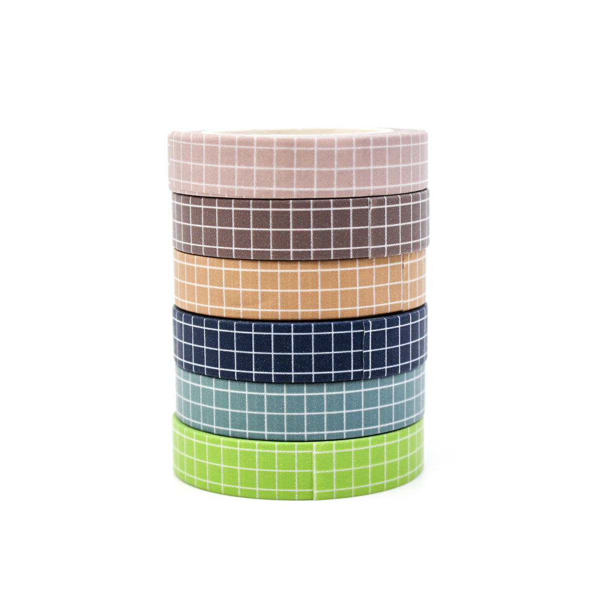 Colorful Narrow Grid Washi Tape