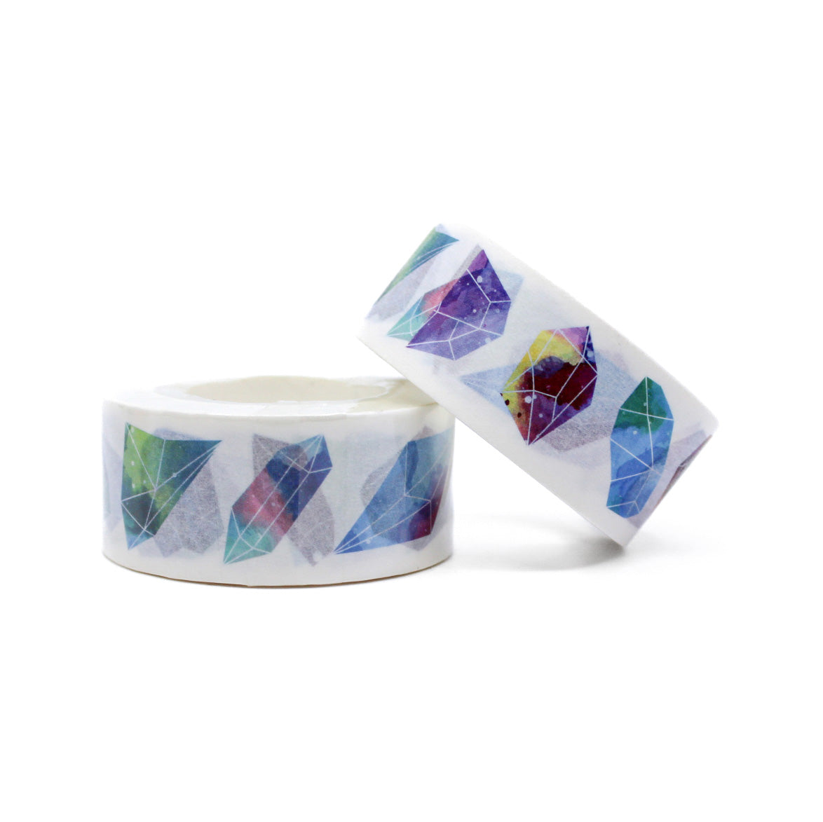 Add a touch of natural beauty to your crafts with this colorful gemstone geode washi tape. Featuring a stunning geode design in vibrant colors, this tape is perfect for decorating journals, scrapbooks, and more. This tape is sold at BBB Supplies Craft Shop.
