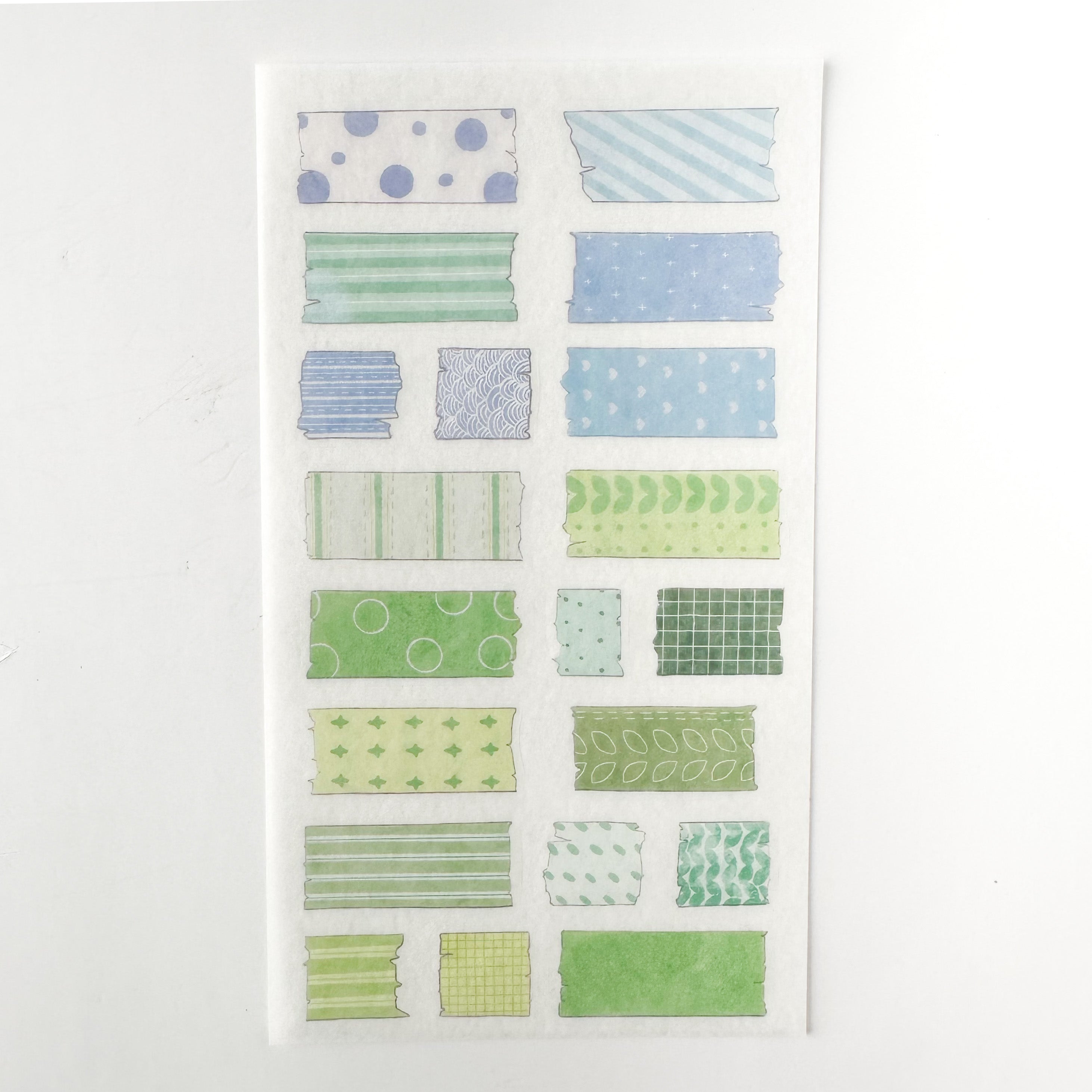 Explore creativity with our Colorful Washi Tape Shaped Sticker Sheets, featuring a variety of colorful washi tape-inspired sticker shapes. Perfect for adding playful and decorative accents to your projects. These stickers are sold at BBB Supplies Craft Shop.