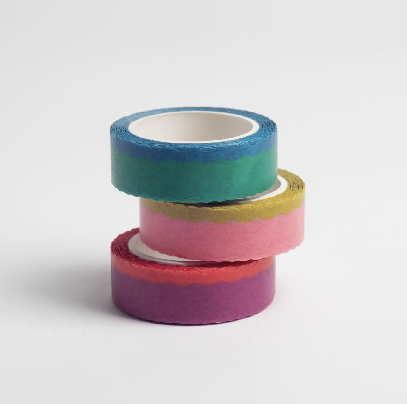 Enhance your crafts with our Die Cut Wavy Washi Tape Set, featuring a variety of wavy-edged washi tapes in assorted colors. Ideal for adding a dynamic and unique touch to your projects. This tape from Sunny Beast is sold at BBB Supplies Craft Shop.