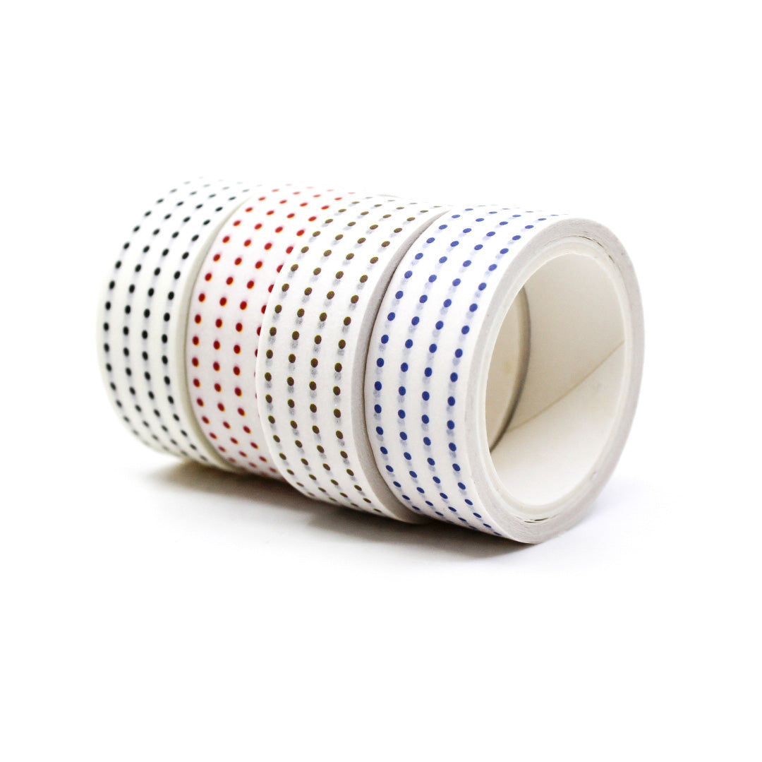 Enhance your journaling experience with this versatile washi tape featuring a dotted grid pattern. Perfect for creating bullet journals, planners, or adding a stylish touch to any paper project. These washi are sold at BBB Supplies Craft Shop.