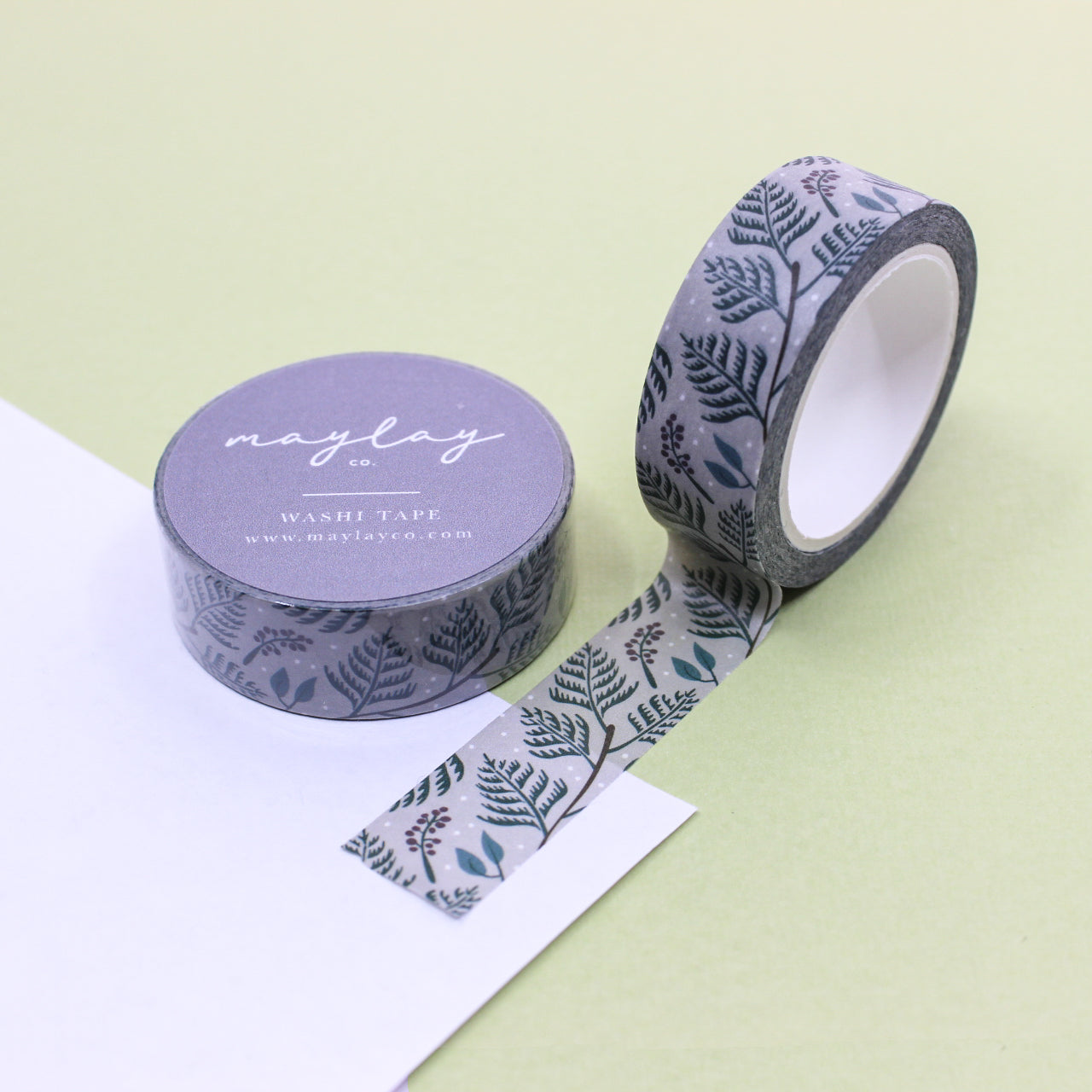 Festive Winter Tree Branches Washi Tape, a delightful blend of whimsical holiday charm and snowy branches, perfect for adding a touch of winter magic to your festive crafts and decorations. This tape is from Maylay Co and sold at BBB Supplies Craft Shop.