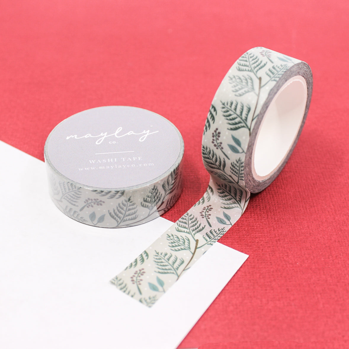 Festive Winter Tree Branches Washi Tape, a delightful blend of whimsical holiday charm and snowy branches, perfect for adding a touch of winter magic to your festive crafts and decorations. This tape is from Maylay Co and sold at BBB Supplies Craft Shop.
