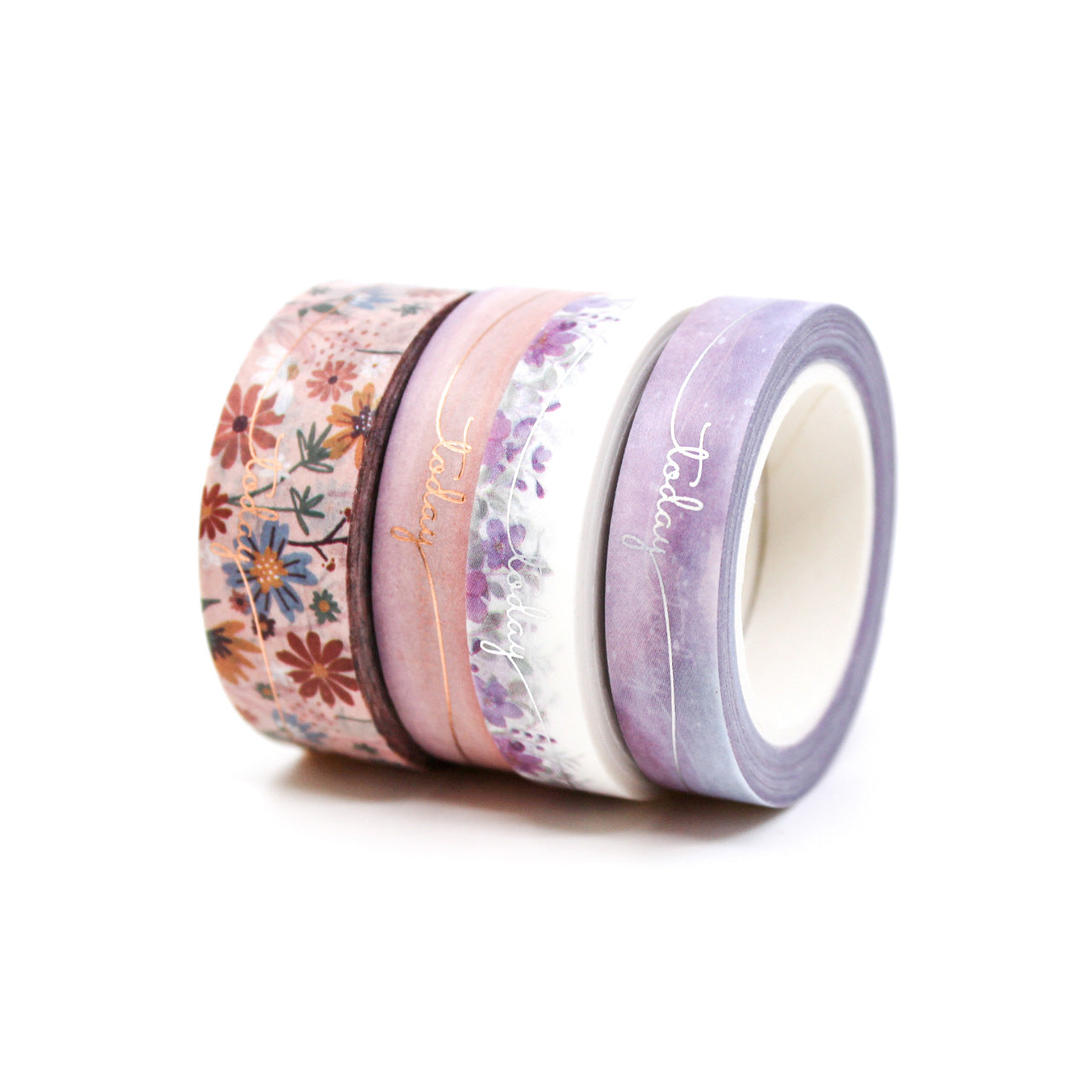 This elegant washi tape features a foil "Today" text design, adding a touch of sophistication to your planner or journal. Ideal for marking important dates or events, this tape is perfect for adding a stylish flair to your organization. This tape is sold at BBB Supplies Craft Shop.