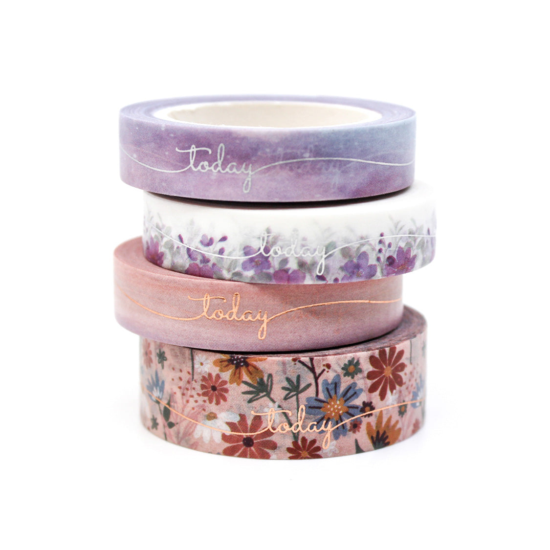 This elegant washi tape features a foil "Today" text design, adding a touch of sophistication to your planner or journal. Ideal for marking important dates or events, this tape is perfect for adding a stylish flair to your organization. This tape is sold at BBB Supplies Craft Shop.