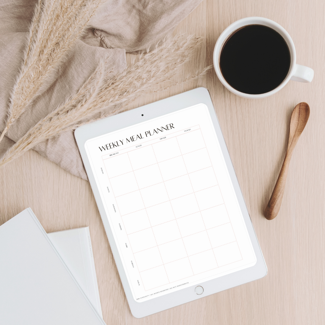 Food and meal planner printable download from bbb supplies craft shop is perfect for your weekly meal prep.