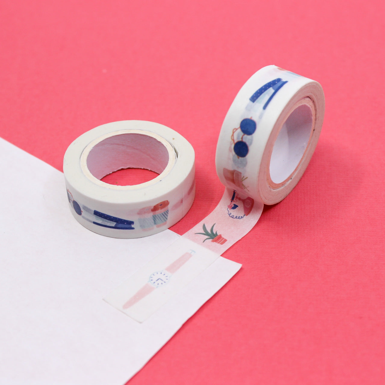 Add a touch of feminine flair to your workspace with our Girly Work Supplies Washi Tape. Featuring stylish and fun work-related motifs, it adds a playful and decorative touch to your crafts. This tape is sold at BBB Supplies Craft Shop.