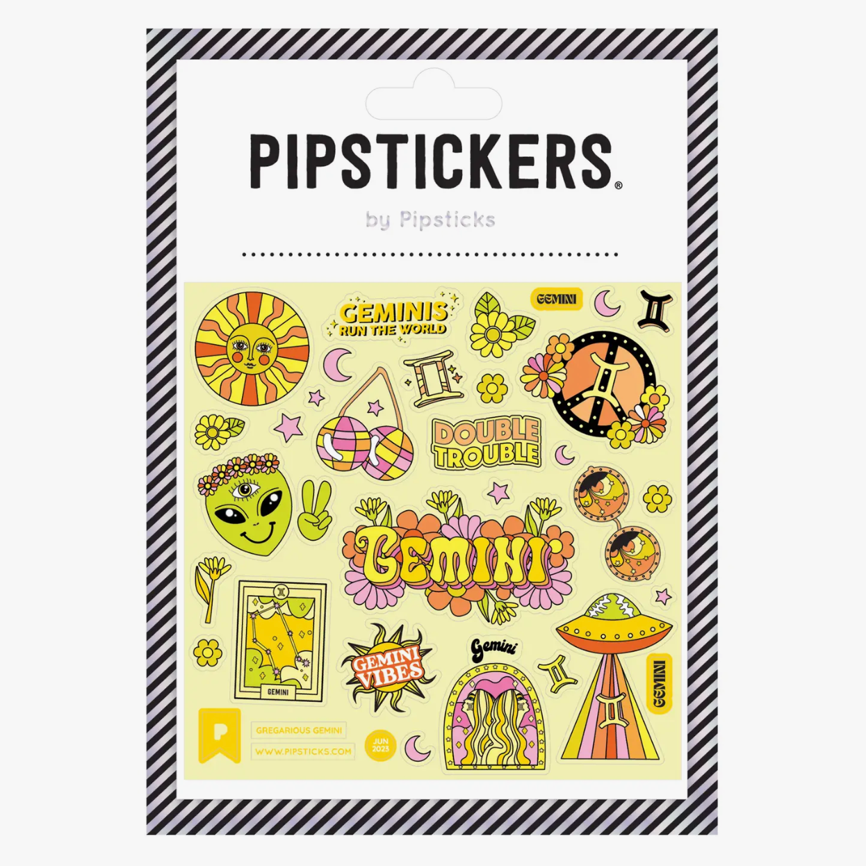 Glow In the Dark Zodiac Sticker Steets