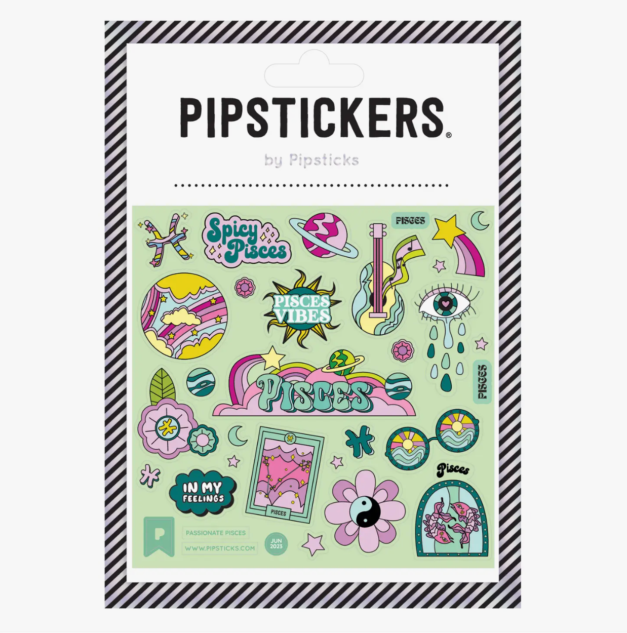 Glow In the Dark Zodiac Sticker Steets