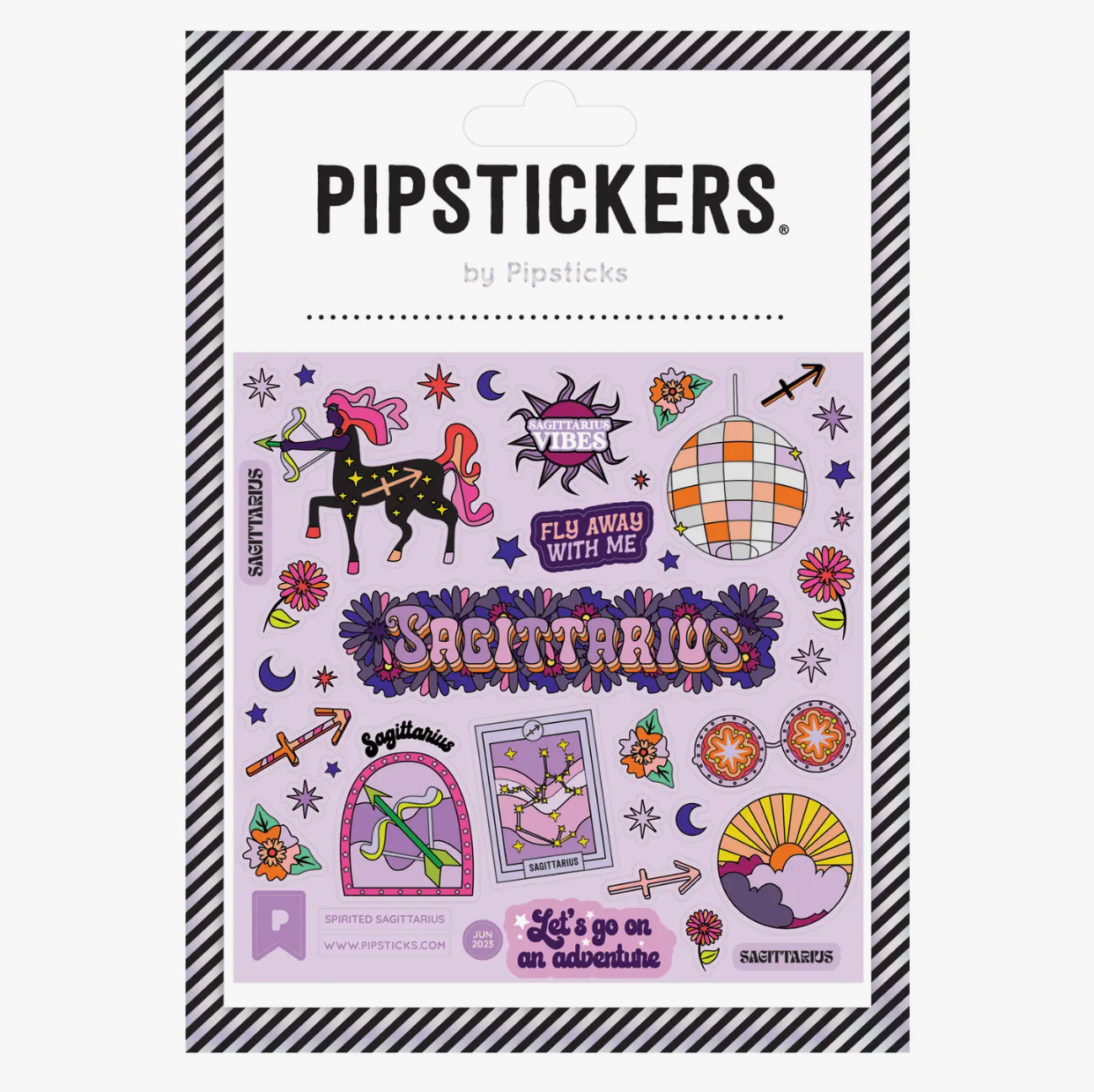 Glow In the Dark Zodiac Sticker Steets