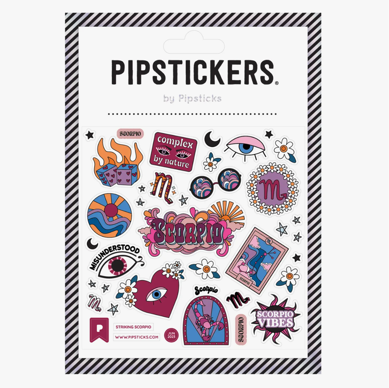 Glow In the Dark Zodiac Sticker Steets