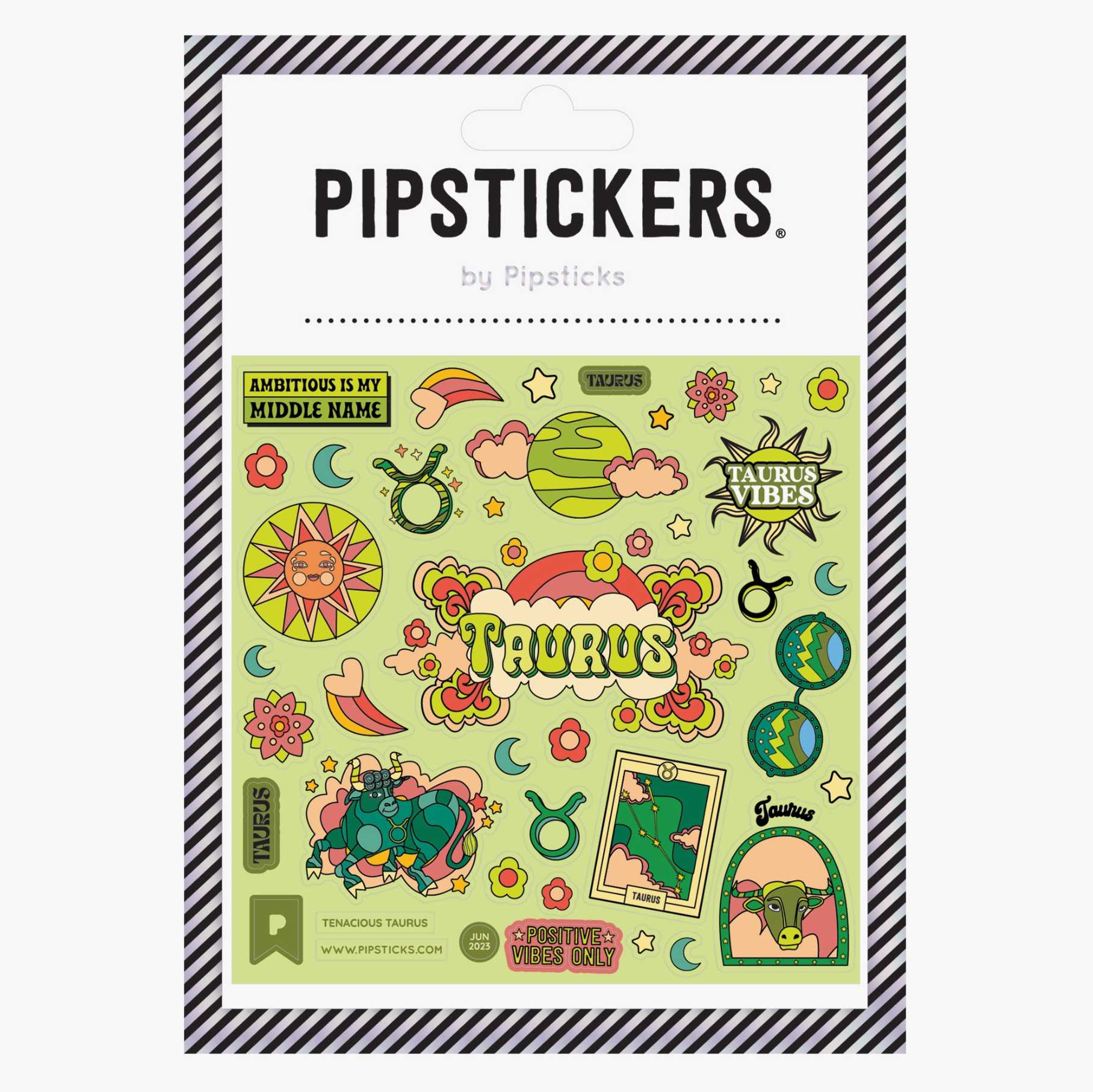 Glow In the Dark Zodiac Sticker Steets