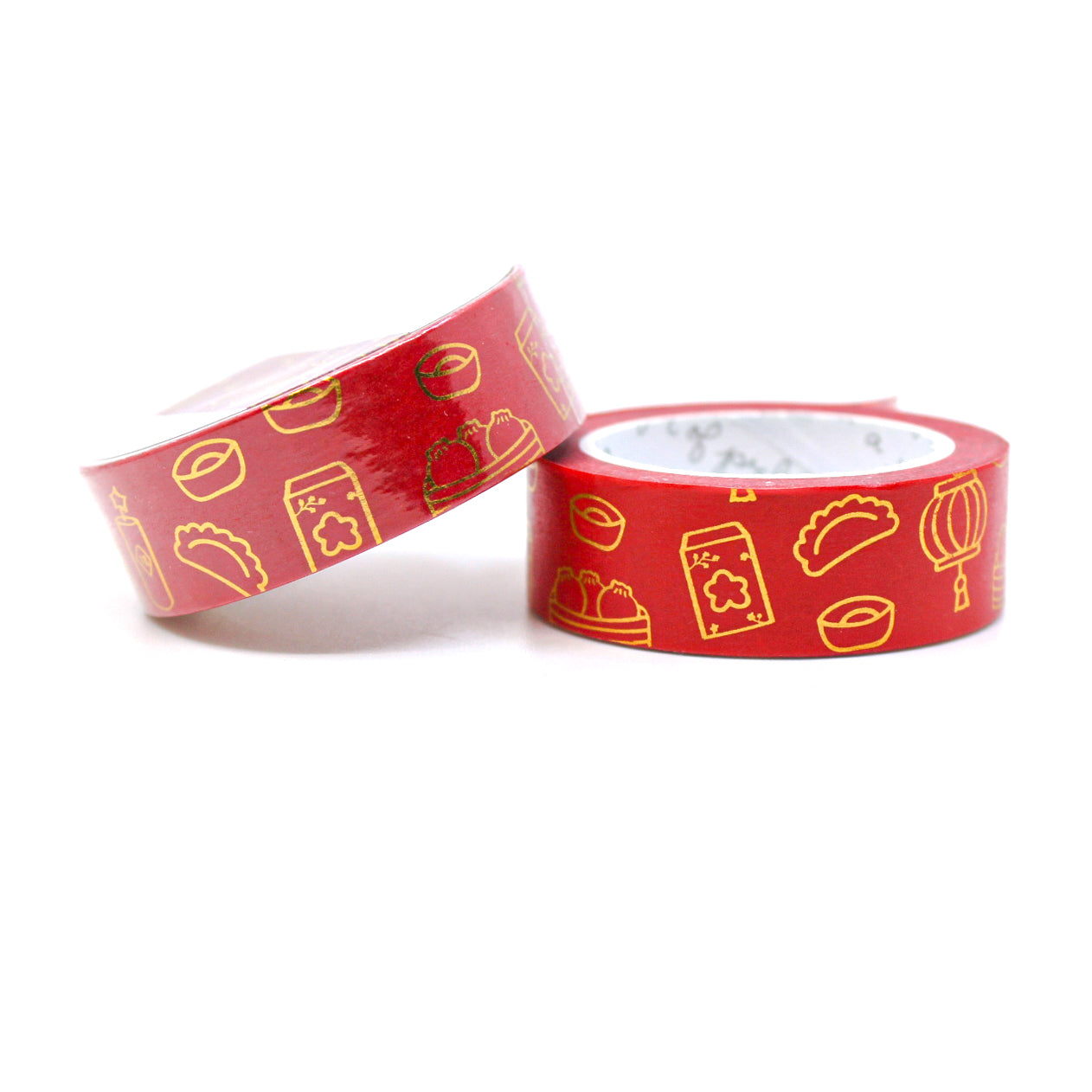 Lunar New Year Washi Tape features traditional motifs and symbols associated with the Lunar New Year, such as dragons, lanterns, fireworks, and the Chinese zodiac animals. It's perfect for adding a festive touch to your crafts, decorations, and gifts during the Lunar New Year celebrations. This tape is from A Jar of Pickles and sold at BBB Supplies Craft Shop.
