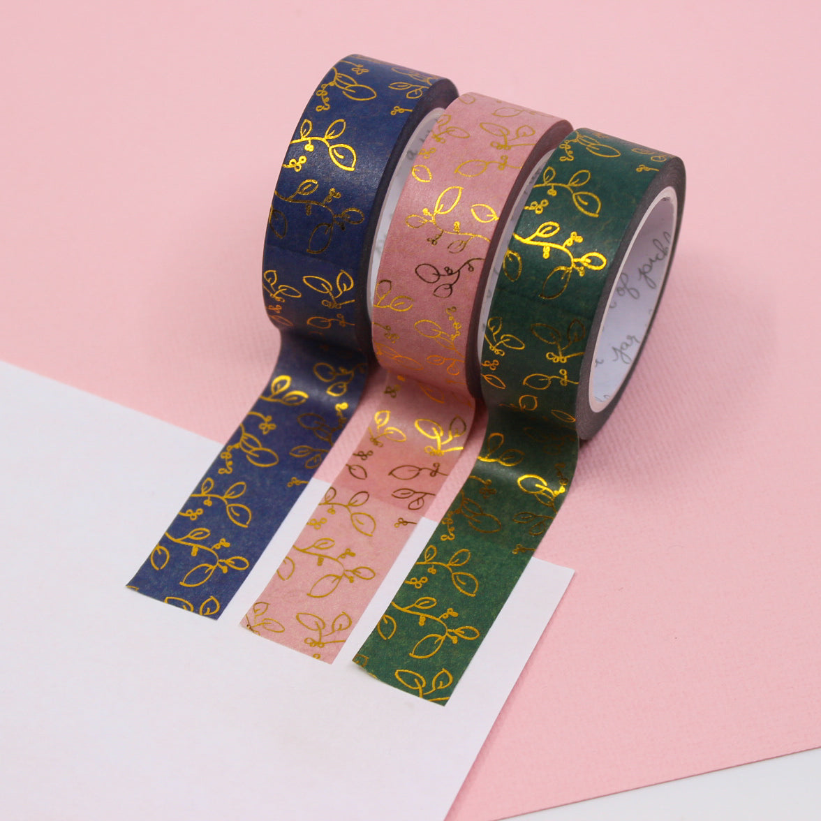 Gold Foil Vine Washi Tape adds a touch of elegance and nature-inspired beauty to your projects. The gold foil accents shimmer in the light, enhancing the intricate vine pattern. Perfect for adding a luxurious and organic feel to your crafts, scrapbooking, or journaling. This tape is from A Jar of Pickles and sold at BBB Supplies Craft Shop.