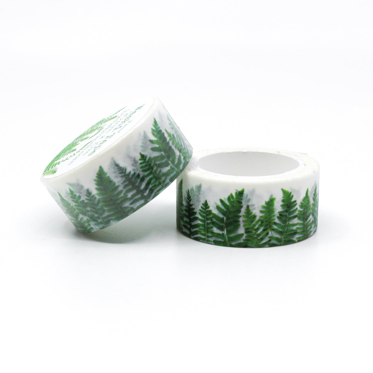 Bring the beauty of nature to your projects with our green ferns washi tape, featuring a captivating pattern of lush and verdant fern leaves. This tape is designed by Bottle Branch and sold at BBB Supplies Craft Shop.