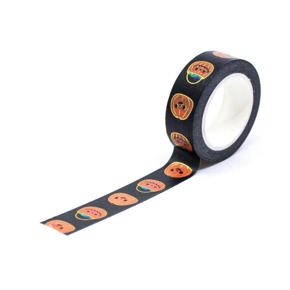 Get into the Halloween spirit with our Halloween Pumpkin Jack-o'-lantern Washi Tape, adorned with cheerful and spooky jack-o'-lantern designs. Ideal for adding a festive and traditional touch to your projects. This tape is sold at BBB Supplies Craft Shop.