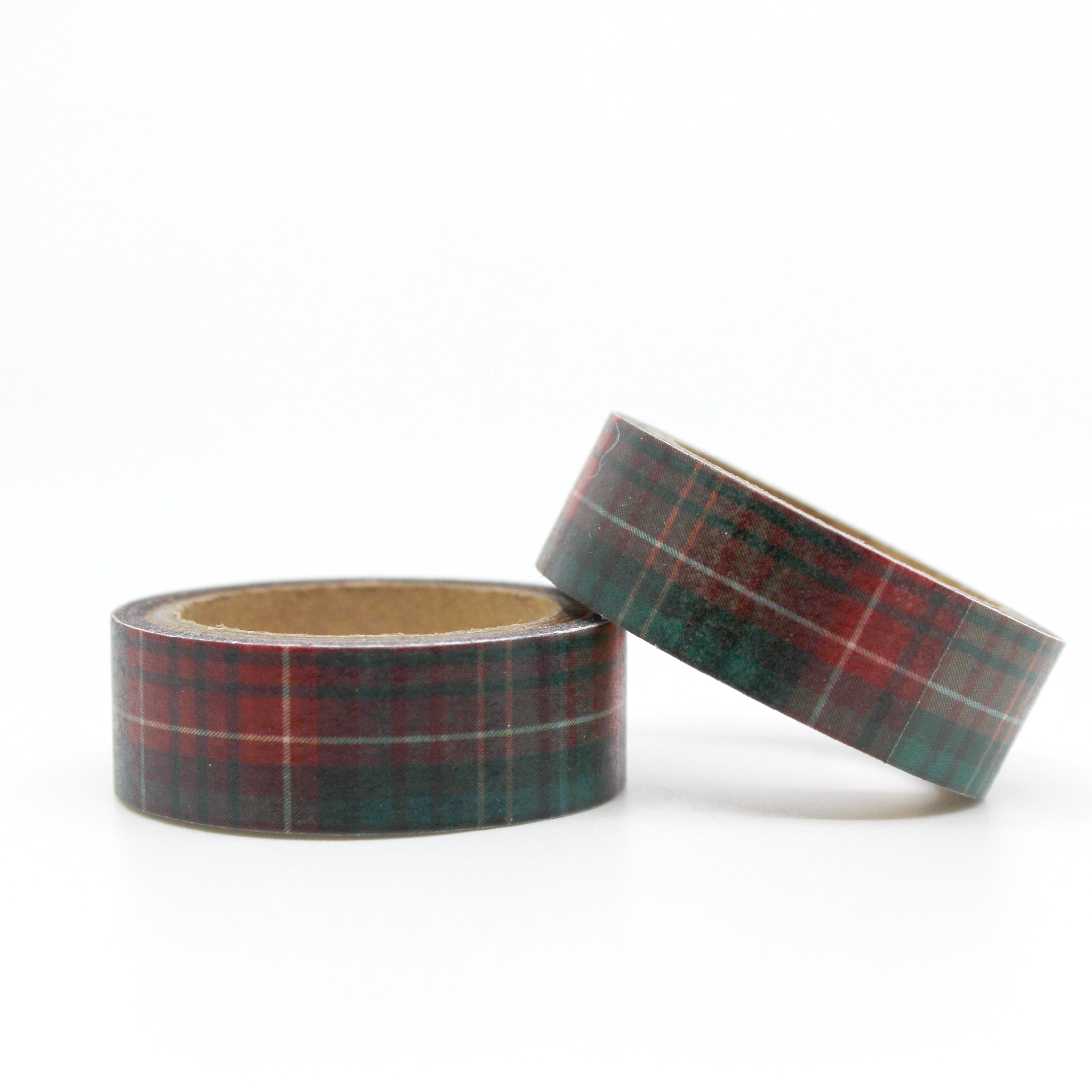 Celebrate the holiday season with our red and green holiday plaid washi tape, featuring a classic plaid pattern in festive Christmas colors, perfect for adding a touch of timeless holiday charm to your crafts. This tape is sold at BBB Supplies Craft Shop.