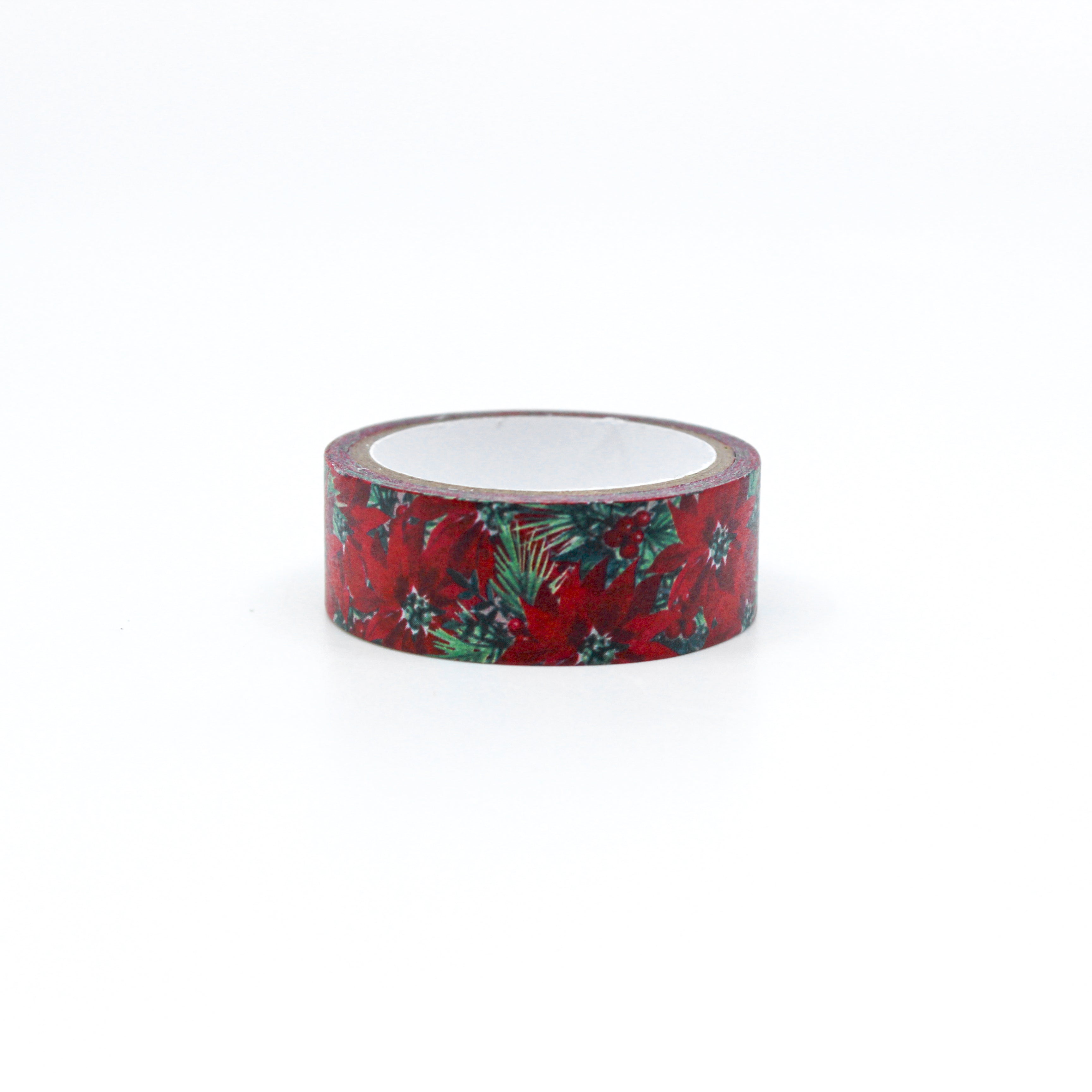 Celebrate the holidays with our poinsettia-themed washi tape, ideal for adding a classic and festive touch to your crafts, embodying the joy and tradition of holiday blooms. This tape is sold at BBB Supplies Craft Shop.