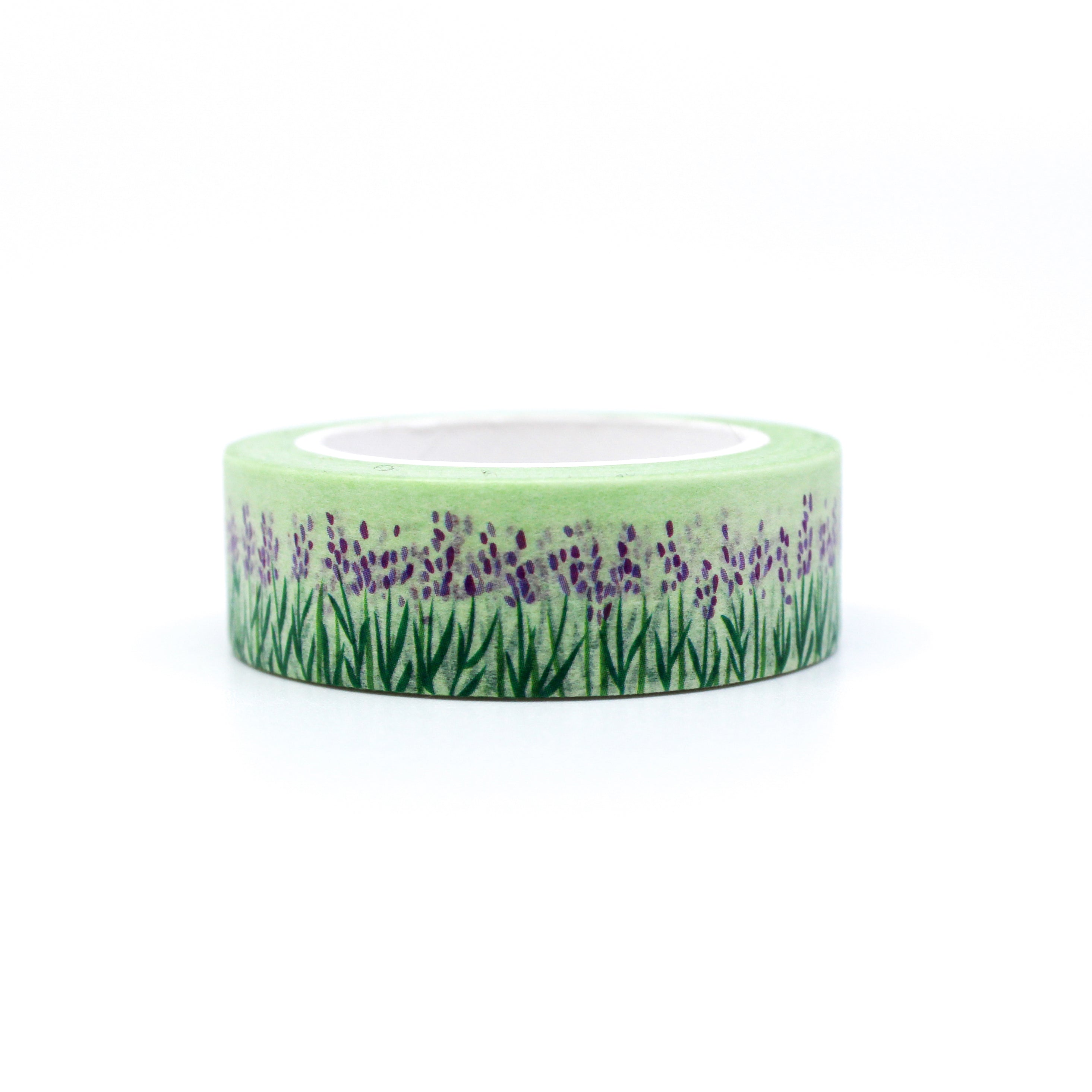 Elevate your projects with our captivating lavender flower washi tape, showcasing lovely lavender blooms in a soothing and calming design, ideal for creating a tranquil and serene ambiance. This tape is designed by Girl of All Work and sold at BBB Supplies Craft Shop.