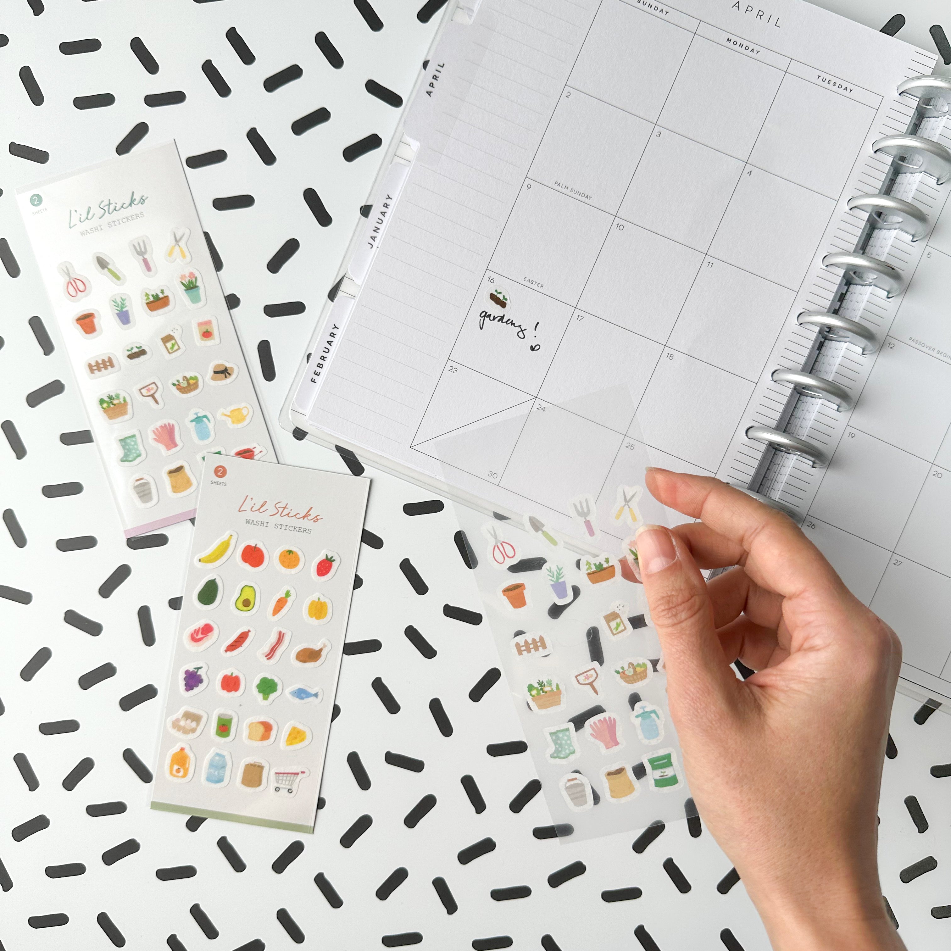 These stickers are carefully crafted with intricate details, offering a charming assortment of designs that are ideal for planning, marking important events, or adding decorative touches to your pages. These are from Girl of all Work and sold at BBB Supplies Craft Shop.
