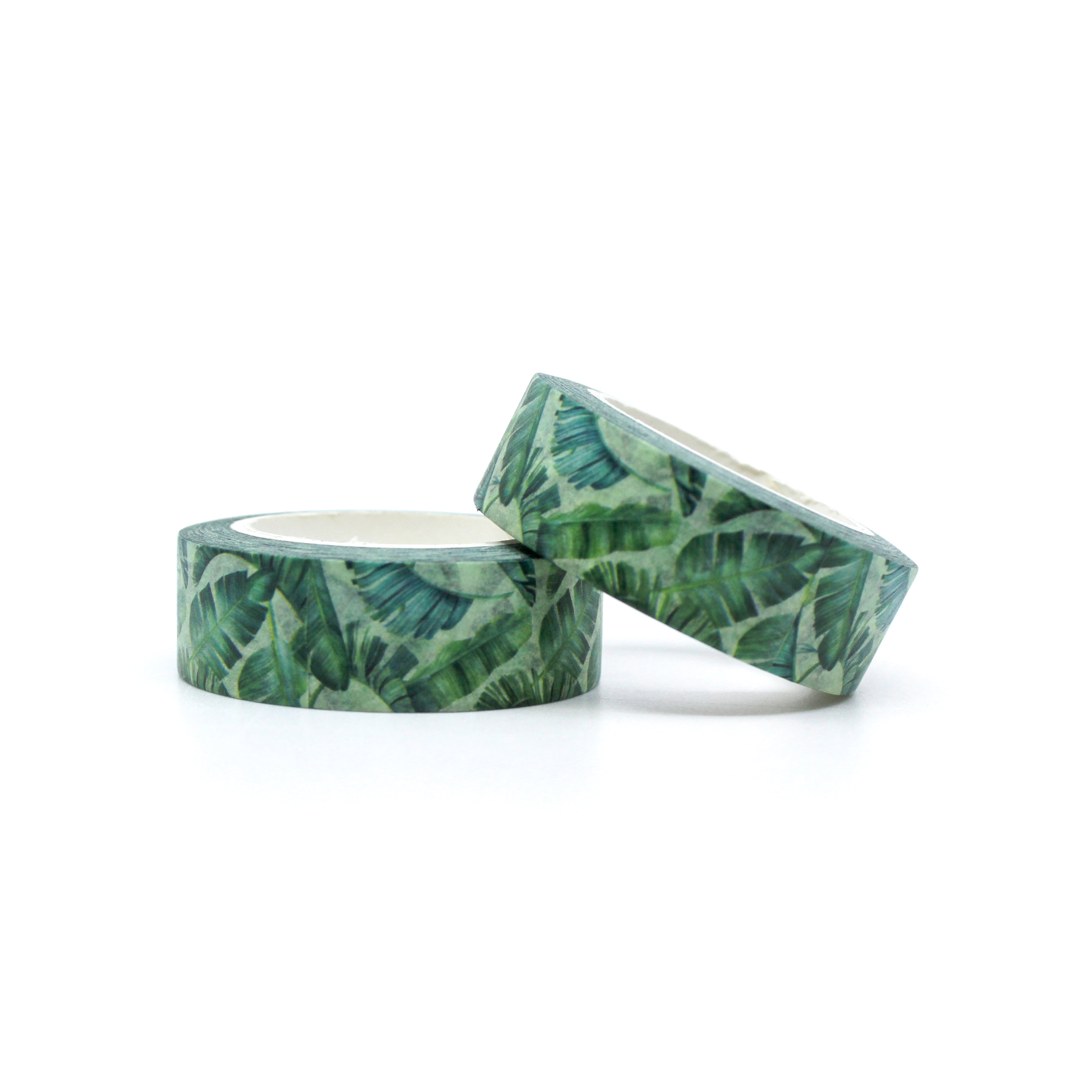 Transport yourself to a tropical paradise with our vibrant banana leaf washi tape, featuring lush green foliage for a touch of exotic beauty. Infuse your projects with a tropical flair using our stunning banana leaf washi tape, adorned with rich green foliage that exudes a sense of lushness and serenity. This tape is sold at BBB Supplies Craft Shop.