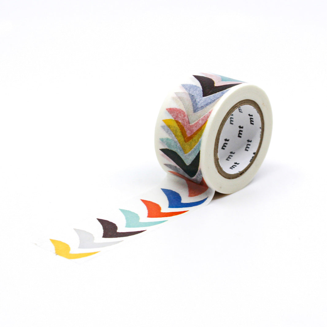 Infuse your creations with the charm of mid-century modern art using our washi tape, adorned with abstract bird patterns inspired by the iconic designs of that era, adding a unique and artistic flair to your crafts. This tape is made by MT Brand and sold at BBB Supplies Craft Shop.