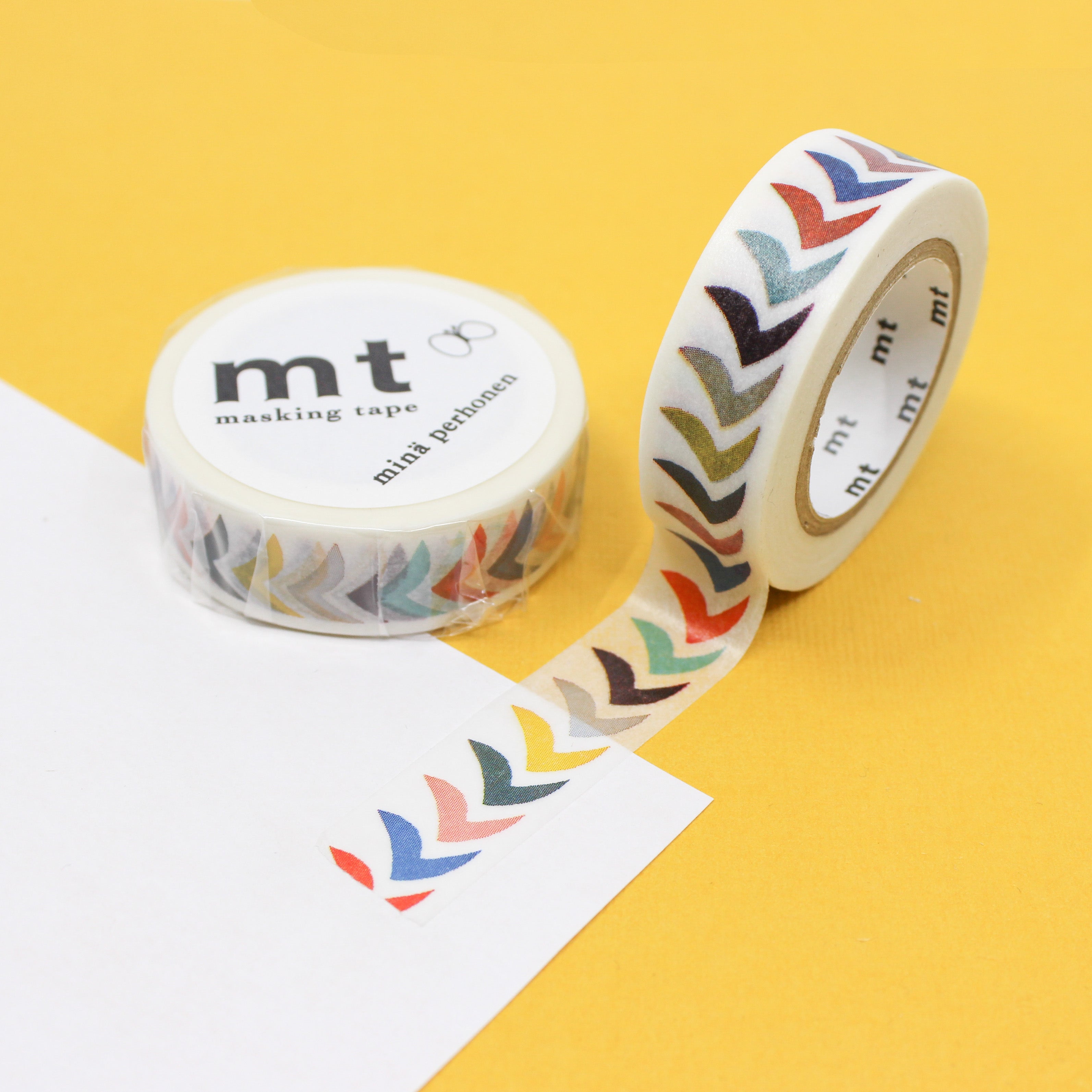 Infuse your creations with the charm of mid-century modern art using our washi tape, adorned with abstract bird patterns inspired by the iconic designs of that era, adding a unique and artistic flair to your crafts. This tape is made by MT Brand and sold at BBB Supplies Craft Shop.