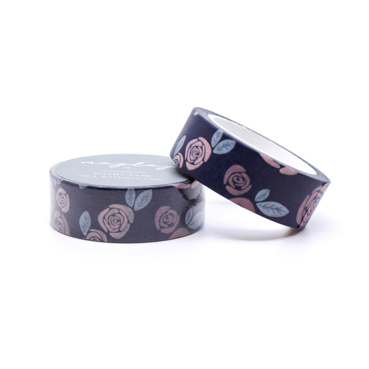 Modern Roses Floral Washi Tape with a contemporary design featuring vibrant roses, perfect for adding a stylish floral touch to your projects and crafts. This tape is from Maylay Co. and sold at BBB Supplies Craft Shop.