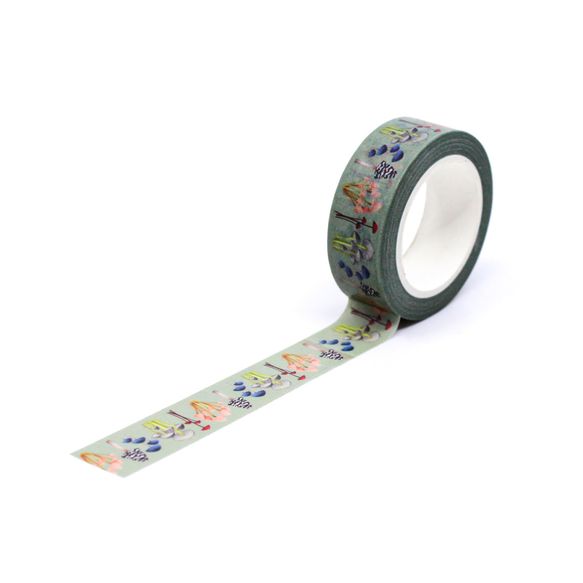 Muted Autumn Flush of Mushrooms Washi