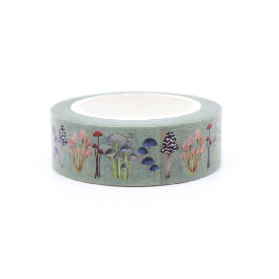 Muted Autumn Flush of Mushrooms Washi