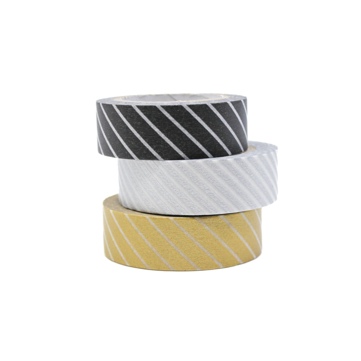 Infuse your projects with the appeal of clean lines using our washi tape, adorned with narrow diagonal stripes that add a subtle and stylish element to your crafts. This Diagonal Striped Washi tape is from MT Brand Washi and sold at BBB Supplies Craft Shop.