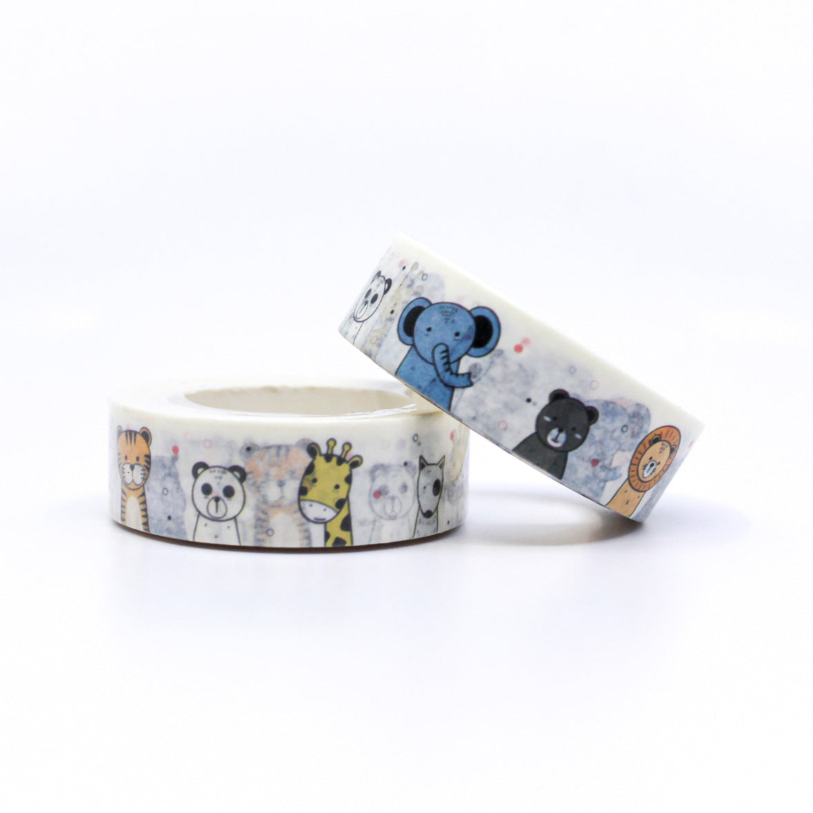 Experience the whimsy of our Playful Nursery Animals Washi Tape, featuring charming animal illustrations. Perfect for adding a playful touch to your projects. This tape is sold at BBB Supplies Craft Shop.