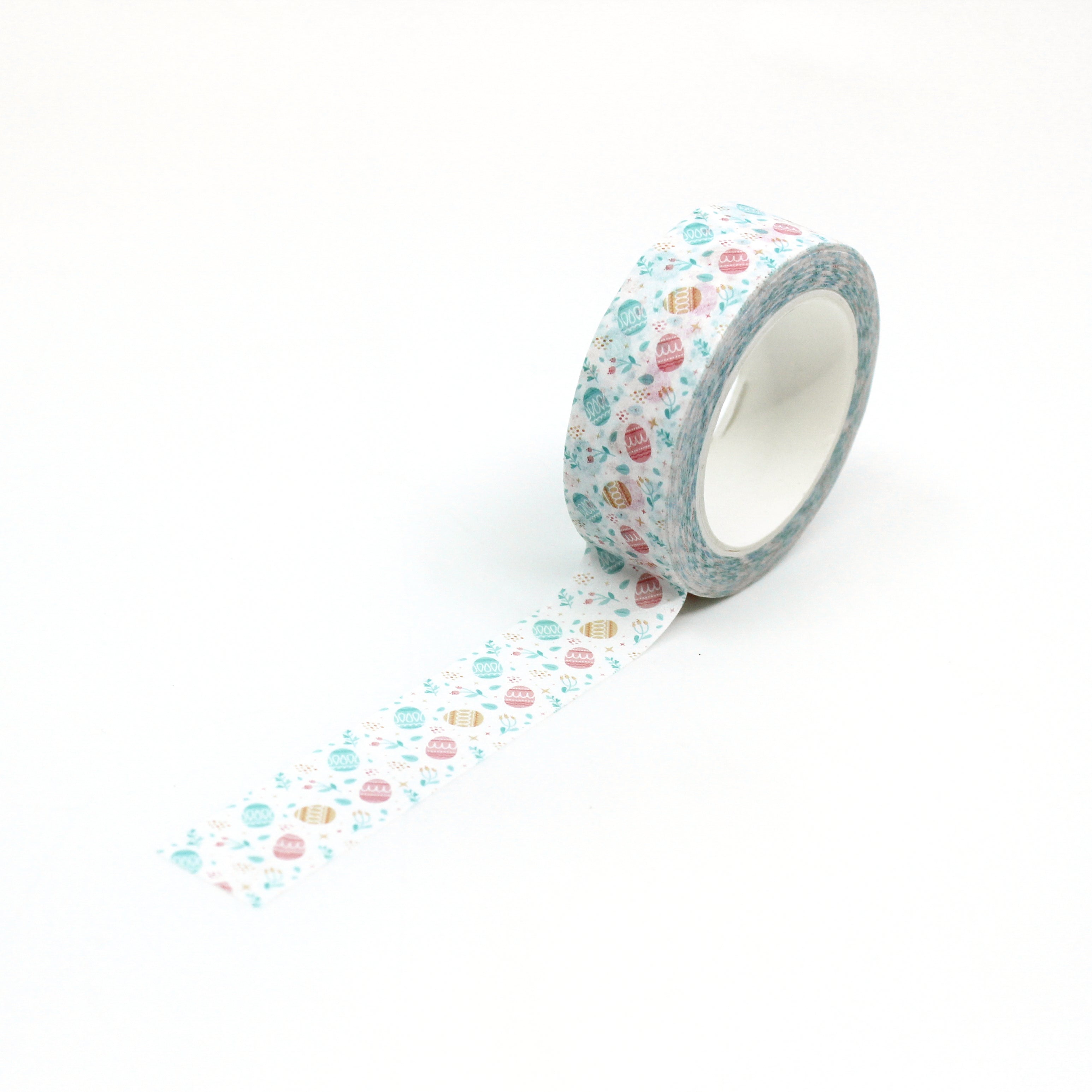 Add a festive touch to your Easter crafts with our Pastel Easter Eggs Washi Tape. This delightful tape features a variety of colorful pastel Easter eggs, perfect for decorating cards, scrapbook pages, and more. Celebrate the season with this charming tape! This tape is sold at BBB Supplies Craft Shop.