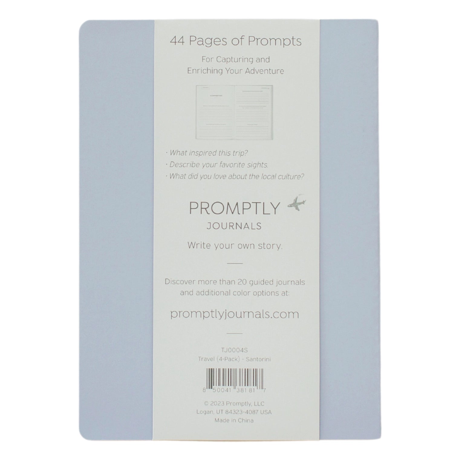 These pastel mini travel journals are perfect to fit in your pocket and document the best parts of your trip, with prompts along the way! This journal is from promptly and sold at BBB Supplies Craft Shop.