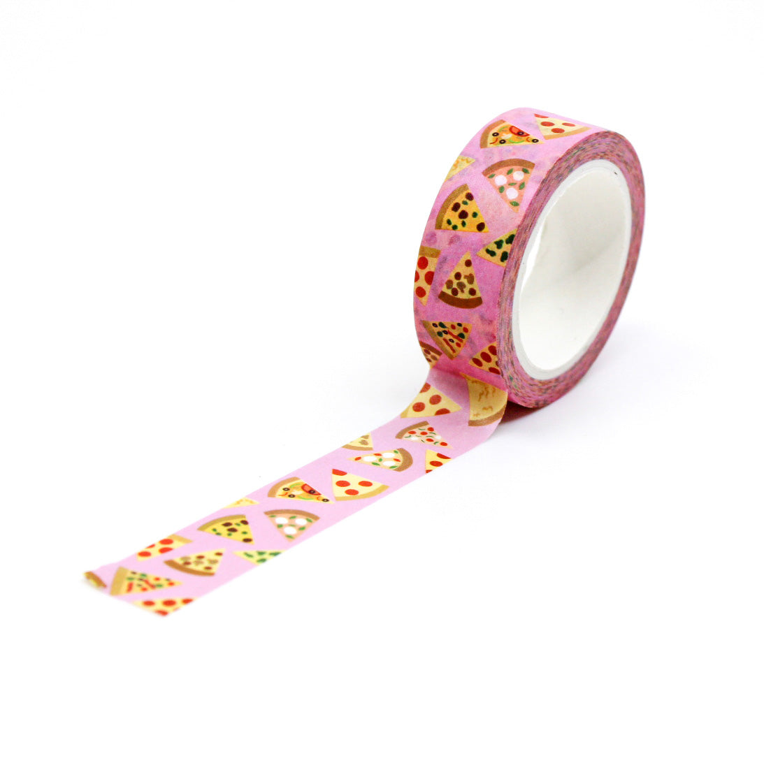 Satisfy your crafting cravings with our Pizza Washi Tape, adorned with mouthwatering pizza slices. Ideal for adding a slice of fun and Italian flair to your projects. This tape is designed by Girl of All Work and sold at BBB Supplies Craft Shop.