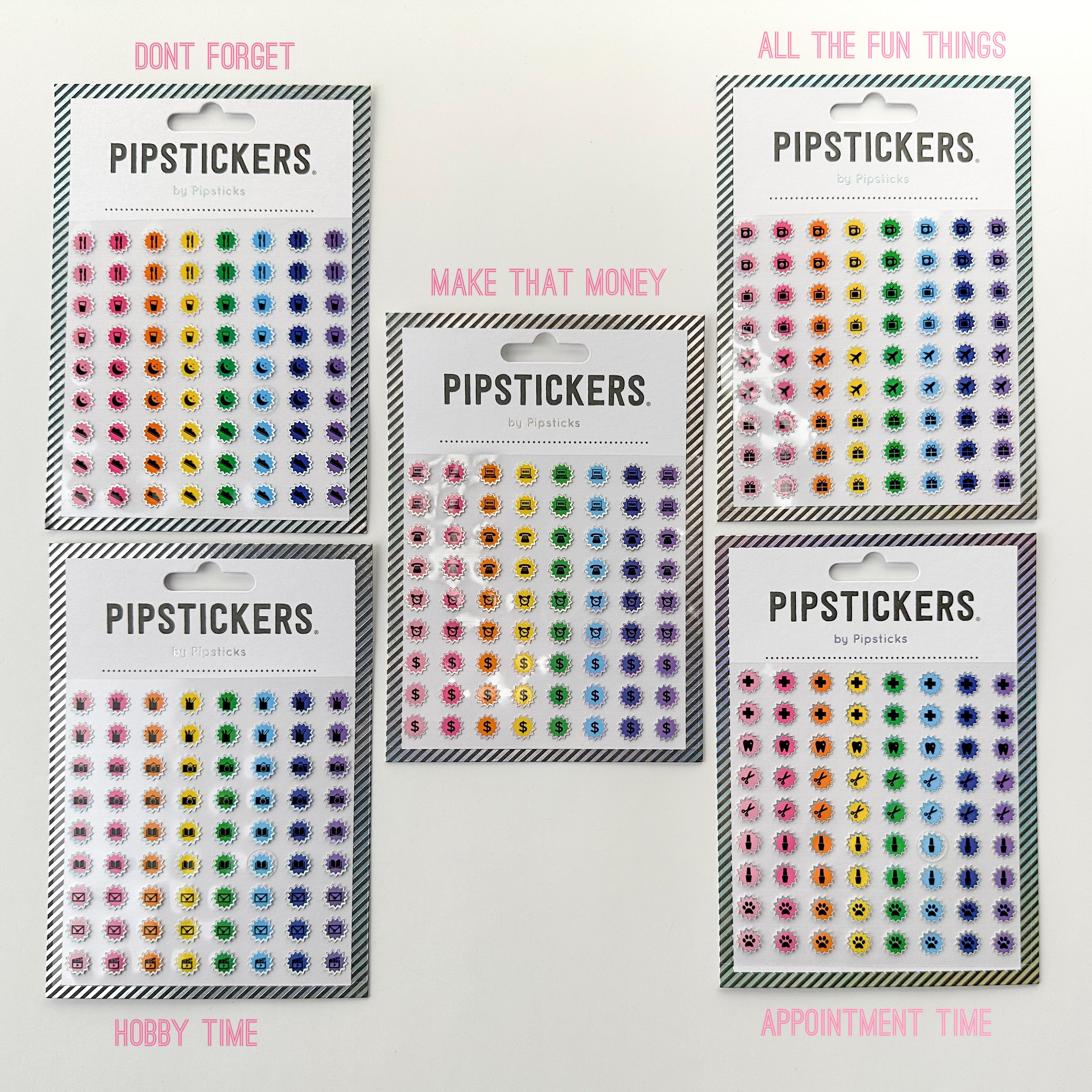 Stay organized with our small planner stickers, designed to note important dates and events, perfect for adding reminders and markers in your planner or calendar. These stickers are designed by Pipsticks and sold at BBB Supplies CRAFT SHOP.