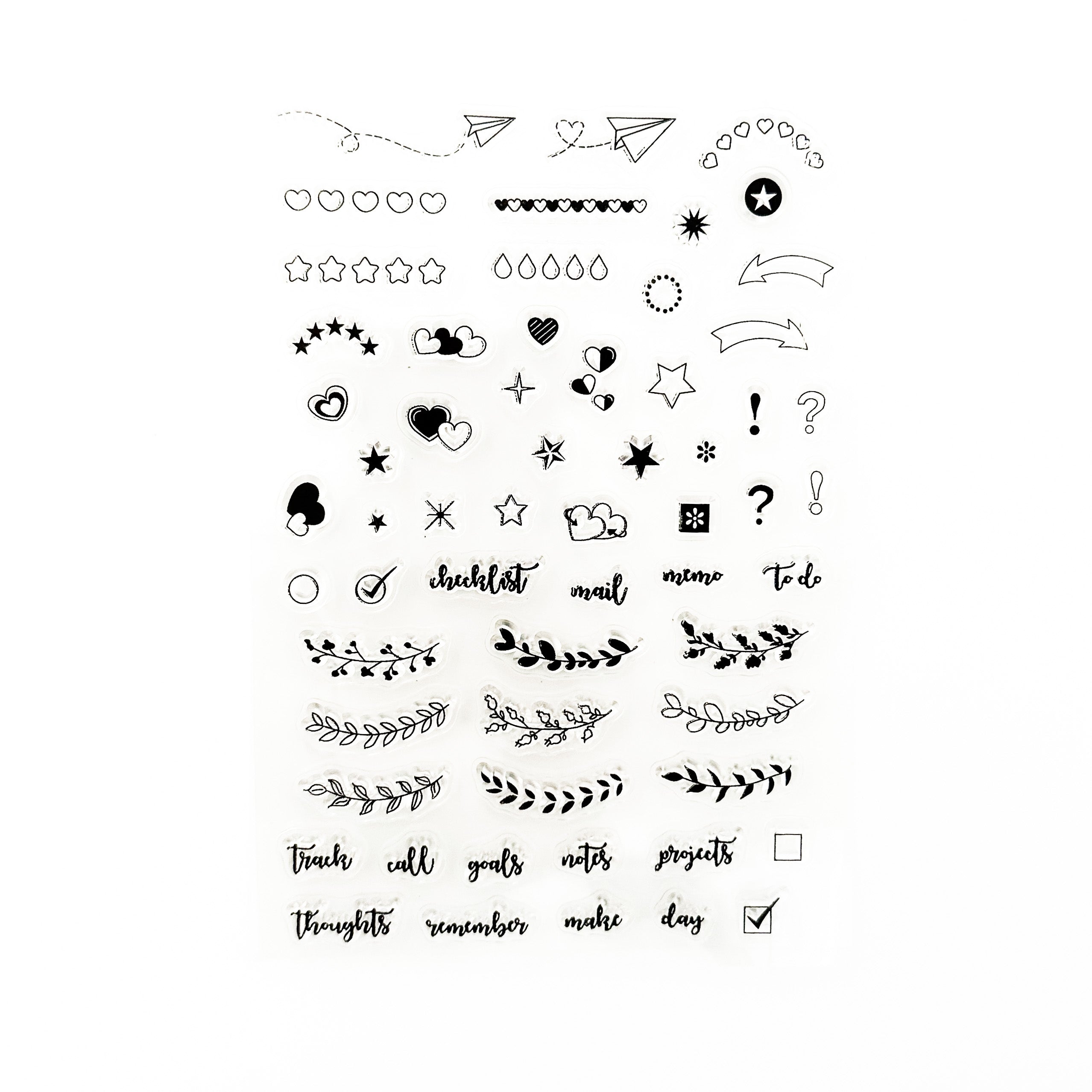 "Discover versatility with our Little Objects Silicone Stamps, featuring a variety of small and detailed stamp designs. Ideal for adding intricate and charming details to your projects. These stamps are sold at BBB Supplies Craft Shop.