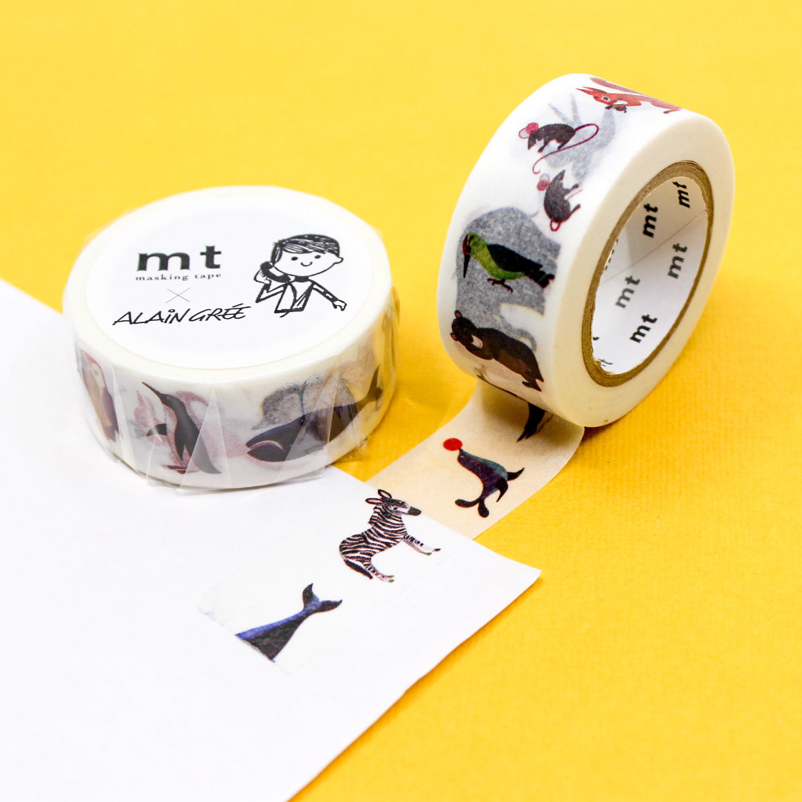Bring a smile to your crafts with our cute animals washi tape, featuring adorable illustrations of various animals, perfect for adding a playful and charming touch to your projects. This MT Brand tape is sold at BBB Supplies Craft Shop.