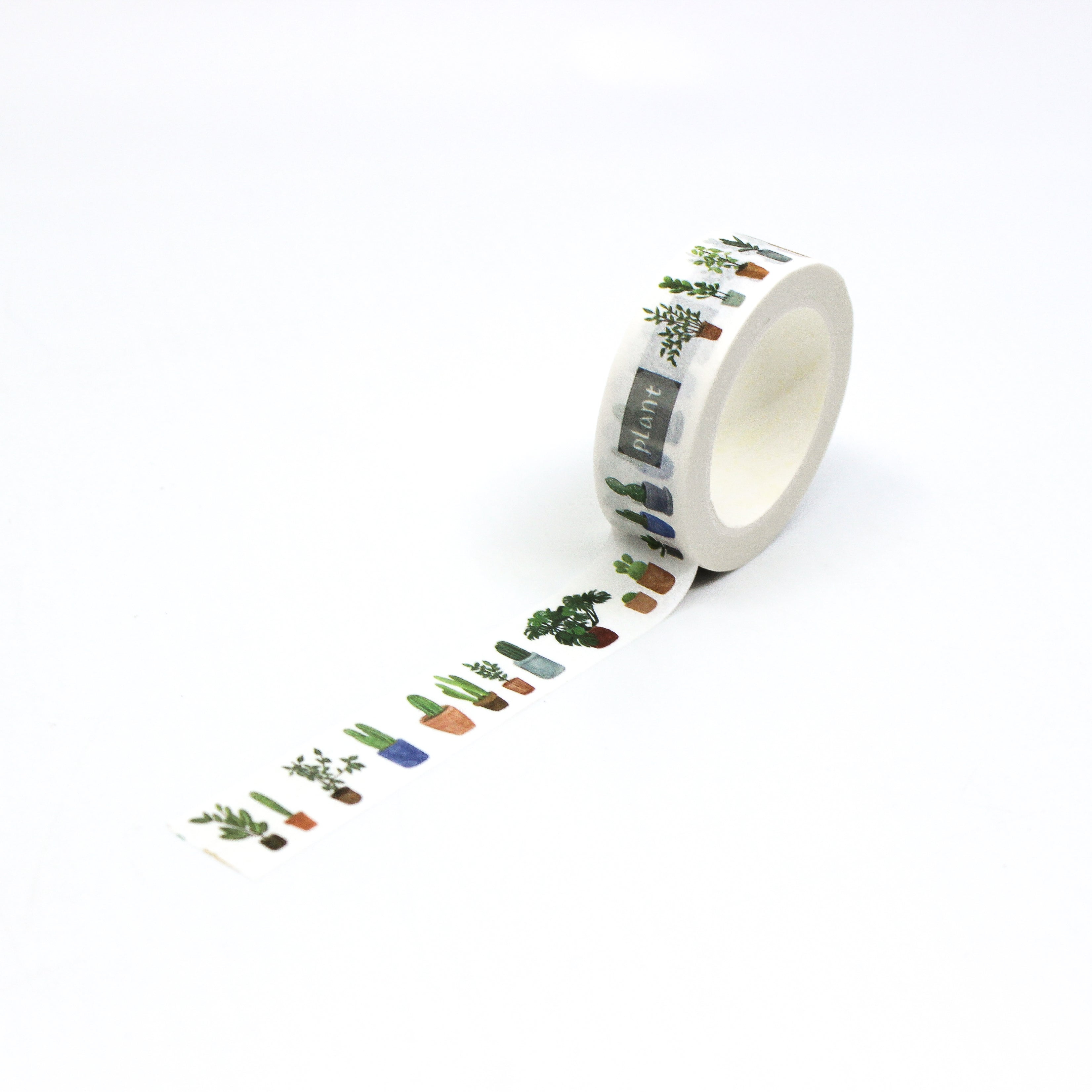 Bring a touch of nature indoors with our Potted Plants Washi Tape, featuring charming illustrations of potted plants. Ideal for adding a botanical and decorative accent to your projects. This tape is sold at BBB Supplies Craft Shop.
