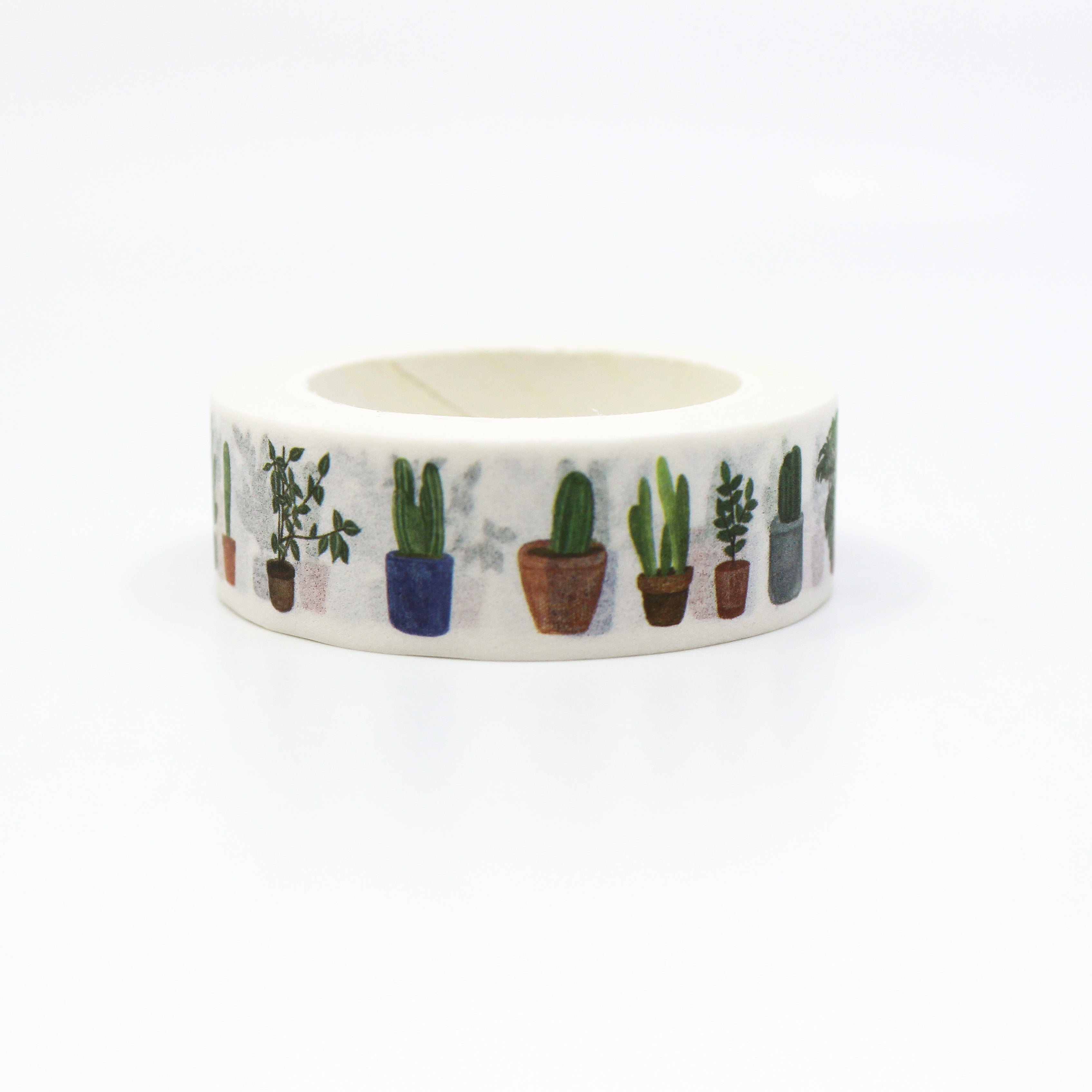 Bring a touch of nature indoors with our Potted Plants Washi Tape, featuring charming illustrations of potted plants. Ideal for adding a botanical and decorative accent to your projects. This tape is sold at BBB Supplies Craft Shop.