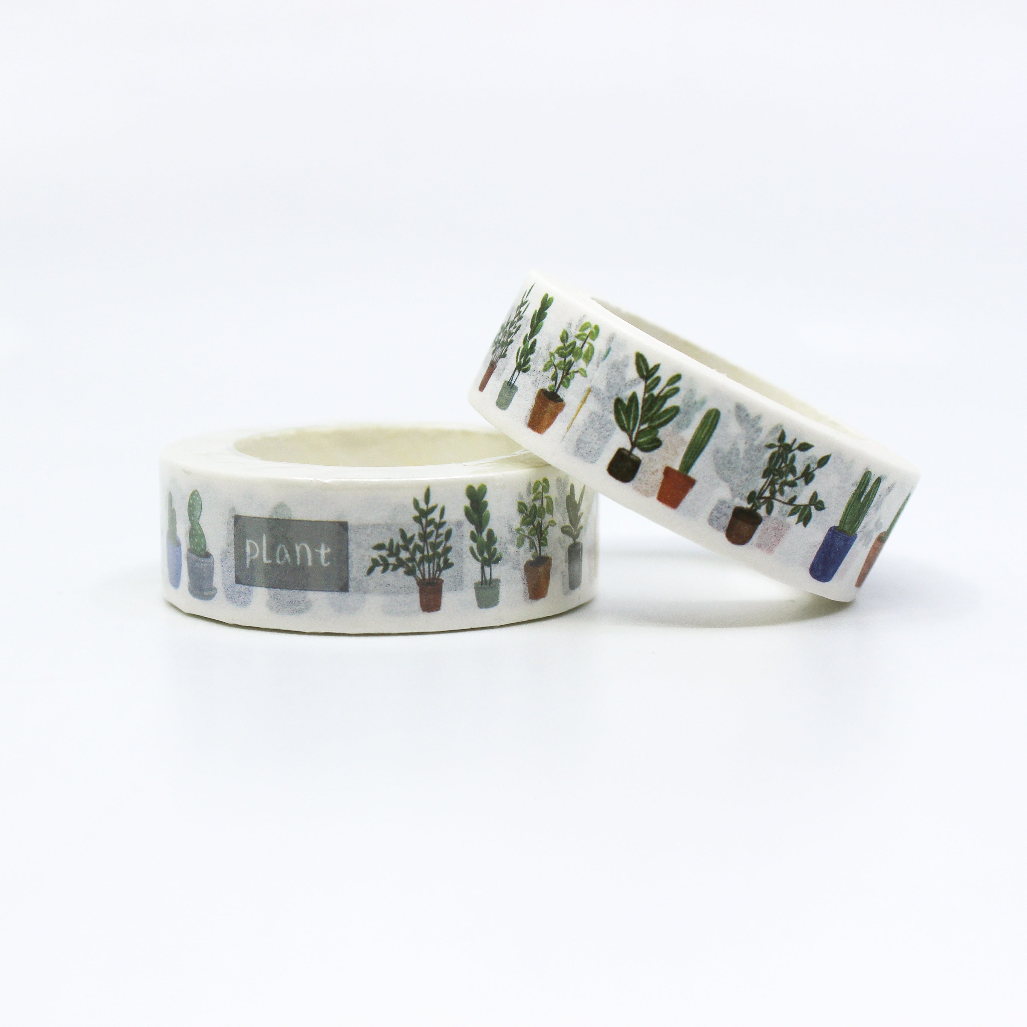 Bring a touch of nature indoors with our Potted Plants Washi Tape, featuring charming illustrations of potted plants. Ideal for adding a botanical and decorative accent to your projects. This tape is sold at BBB Supplies Craft Shop.