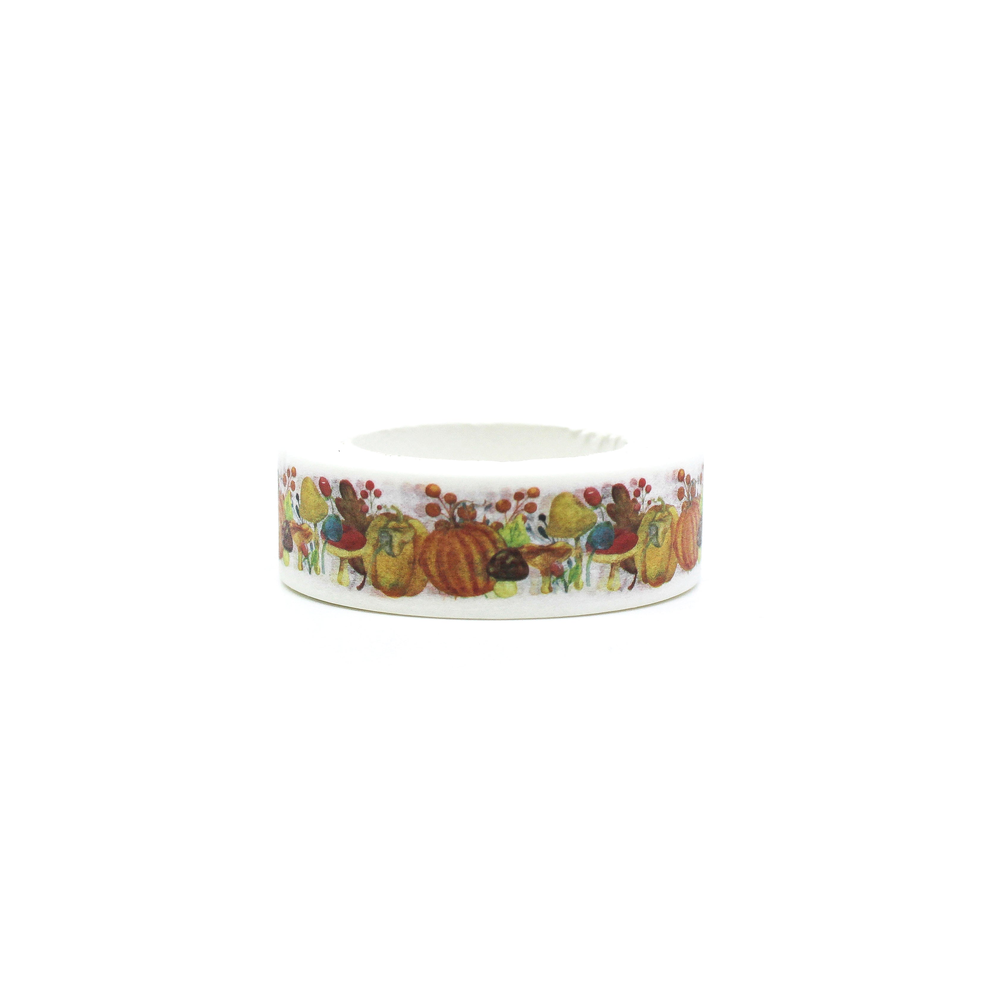 Celebrate the charm of autumn with our pumpkin patch washi tape, featuring adorable pumpkin illustrations in a whimsical patch-like arrangement, perfect for adding a touch of fall to your crafts. This tape is sold at BBB Supplies Craft Shop.