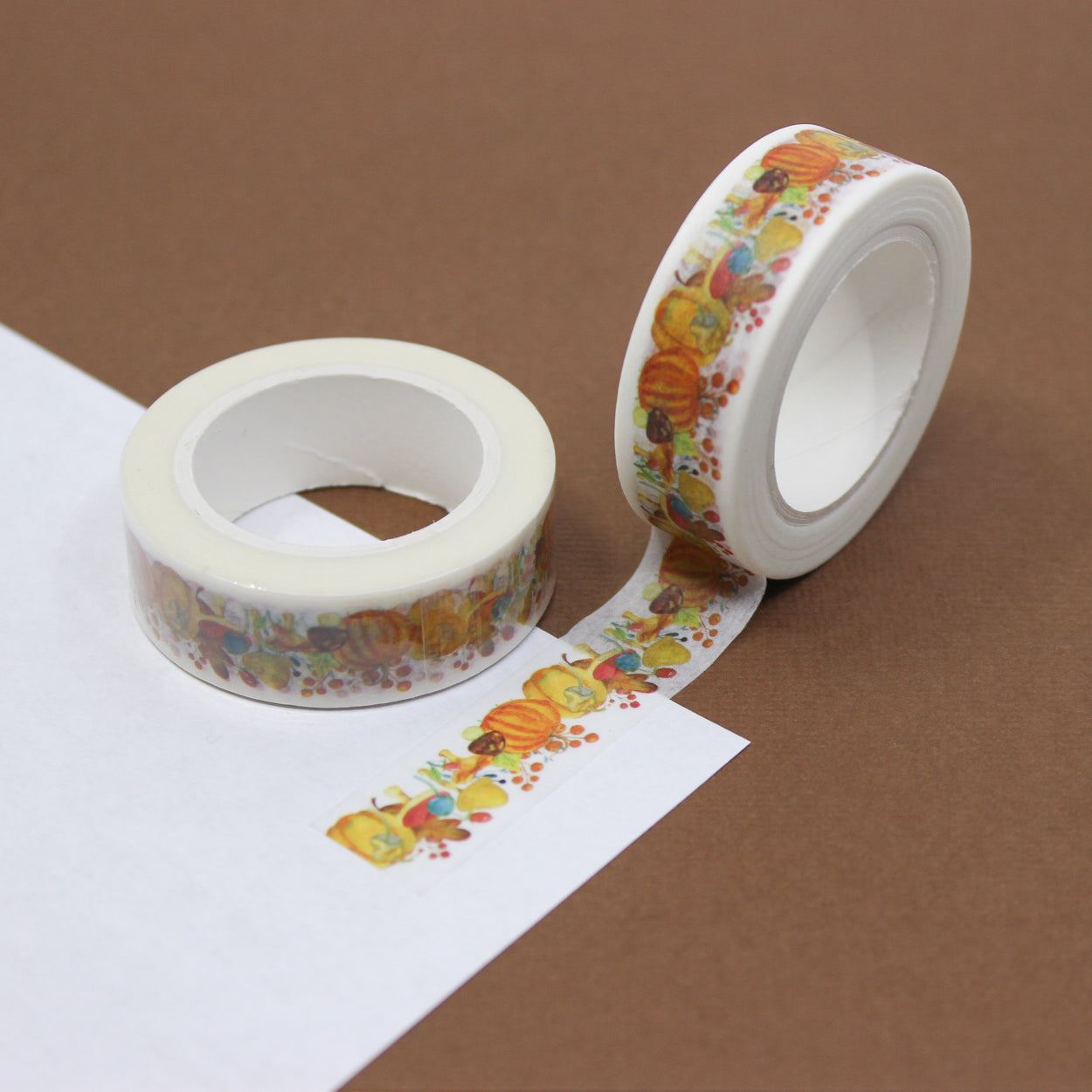 Celebrate the charm of autumn with our pumpkin patch washi tape, featuring adorable pumpkin illustrations in a whimsical patch-like arrangement, perfect for adding a touch of fall to your crafts. This tape is sold at BBB Supplies Craft Shop.