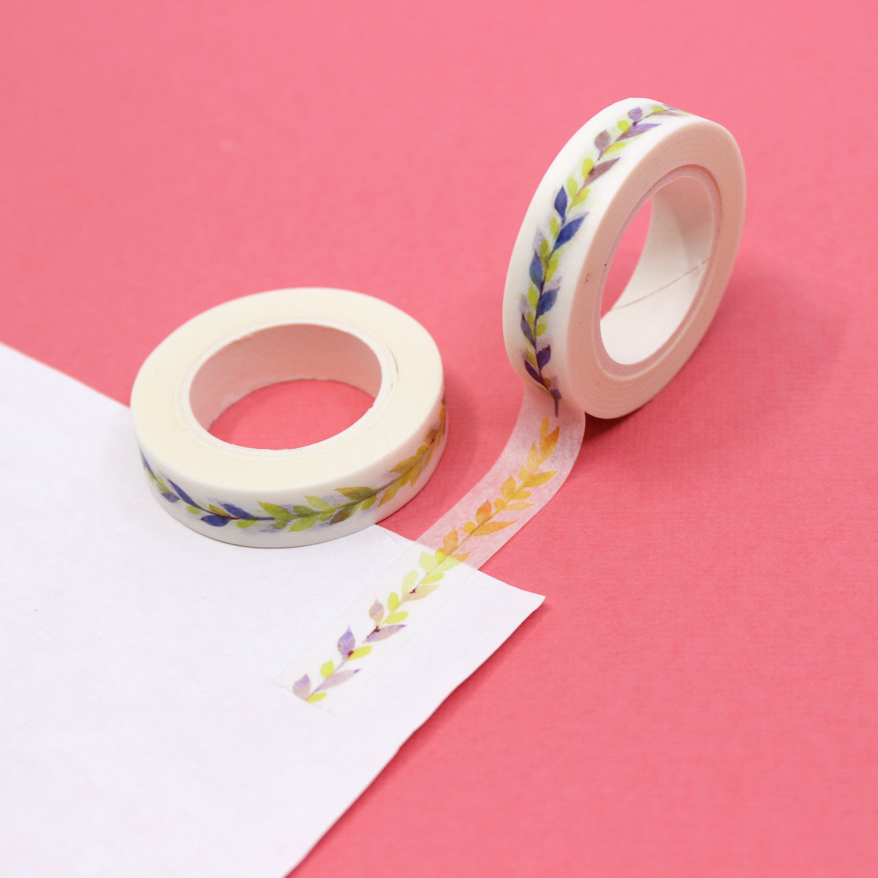 Enhance your projects with our Narrow Purple Vine Washi Tape, featuring intricate vine and leaf designs in a regal purple hue. Ideal for adding an elegant and botanical touch to your crafts. This tape is sold at BBB Supplies Craft Shop.